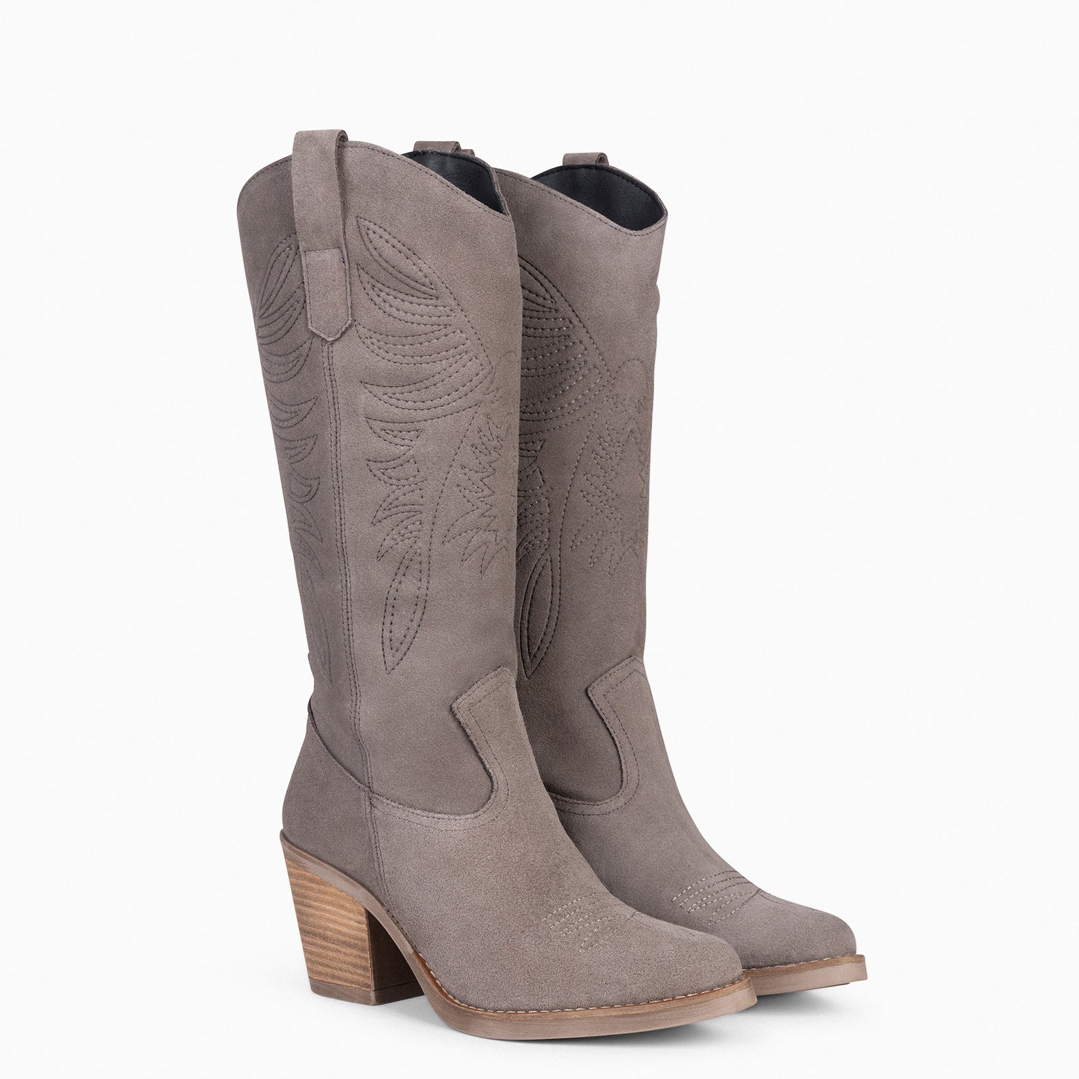 DALLAS - TAUPE High Cowboy Boots 