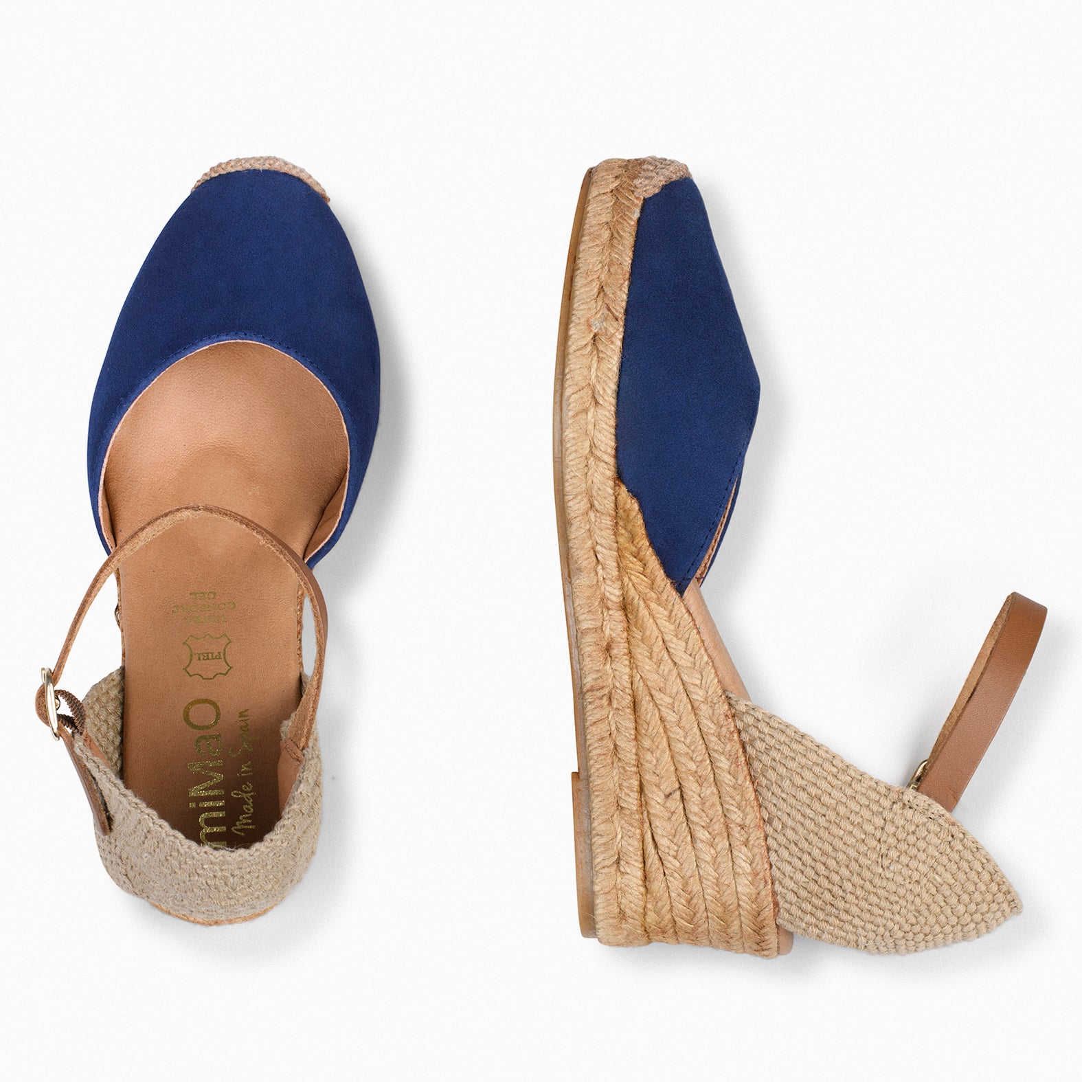 ALTEA - NAVY MID-WEDGE ESPADRILLE