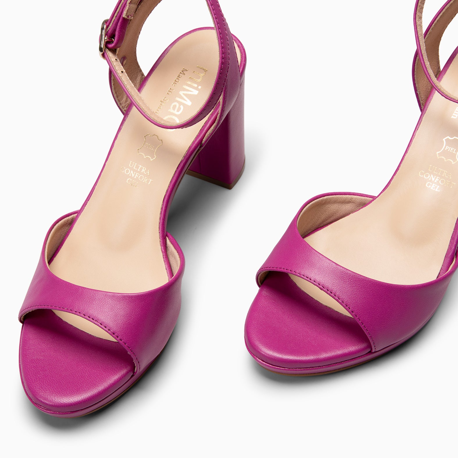 DALIDA - Sandalias de tacón ancho destalonado BUGANVILLA