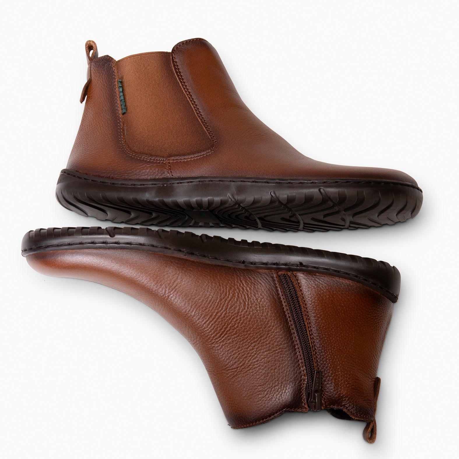 SAND -Botines tipo barefoot con elástico MARRON