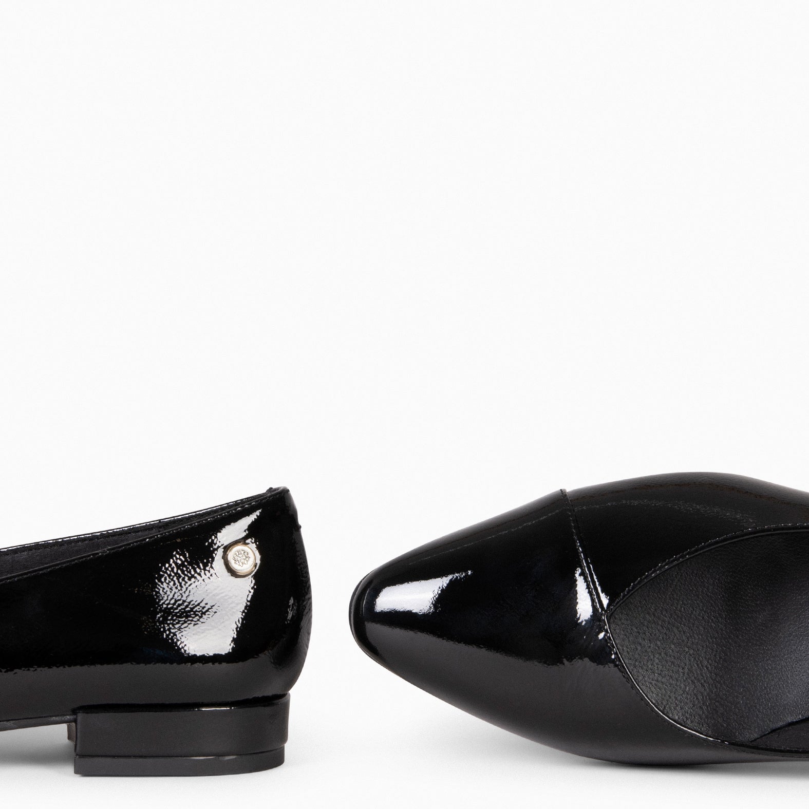 KATE – BLACK Low Heel Ballerinas