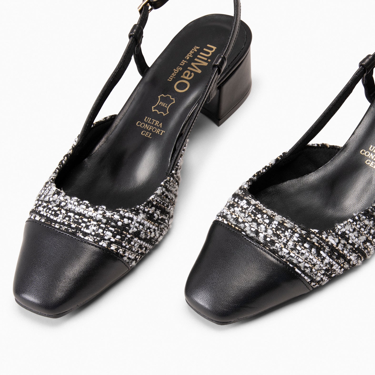 AUDREY – TWEED sling-back ballerina