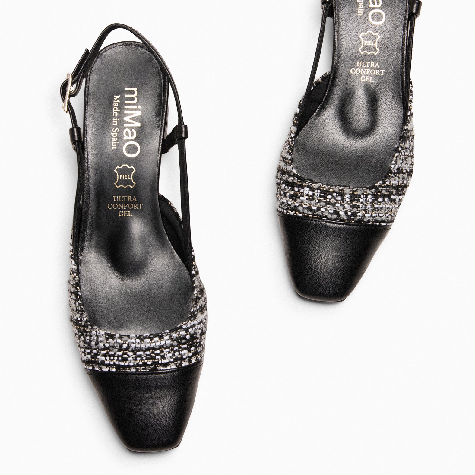 AUDREY – TWEED sling-back ballerina