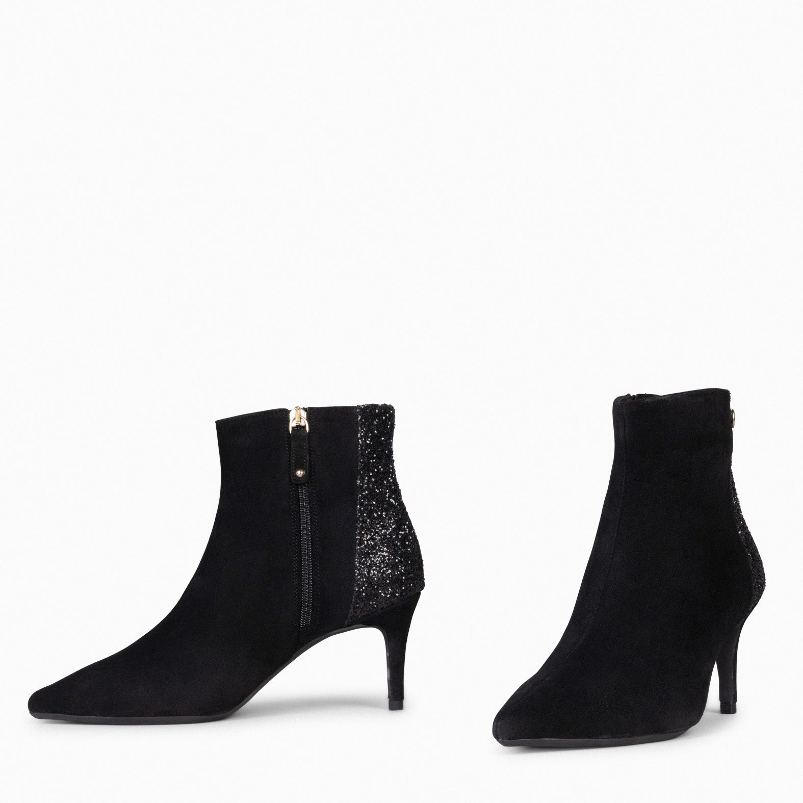 Black skinny heel clearance boots