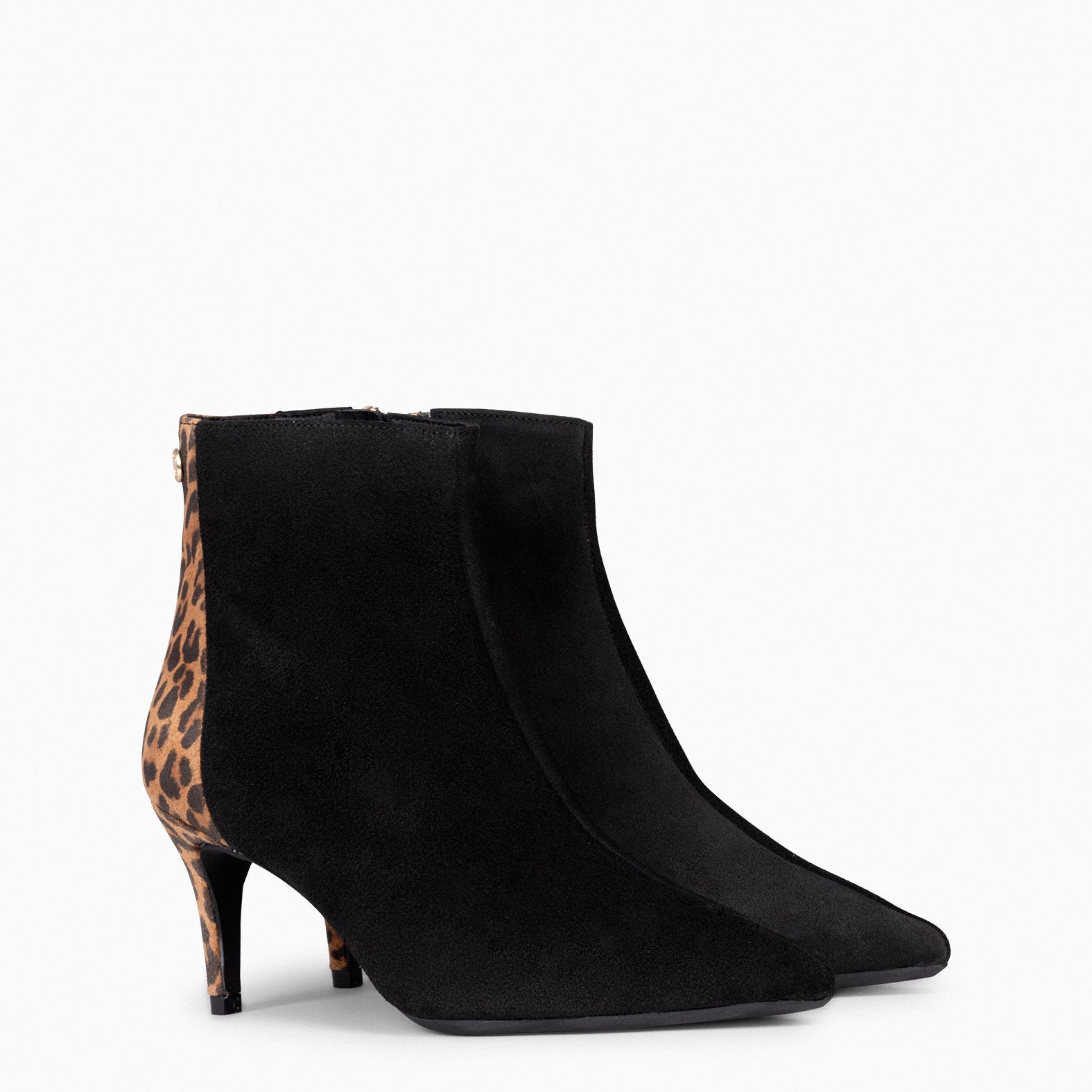 Black slim clearance heel ankle boots