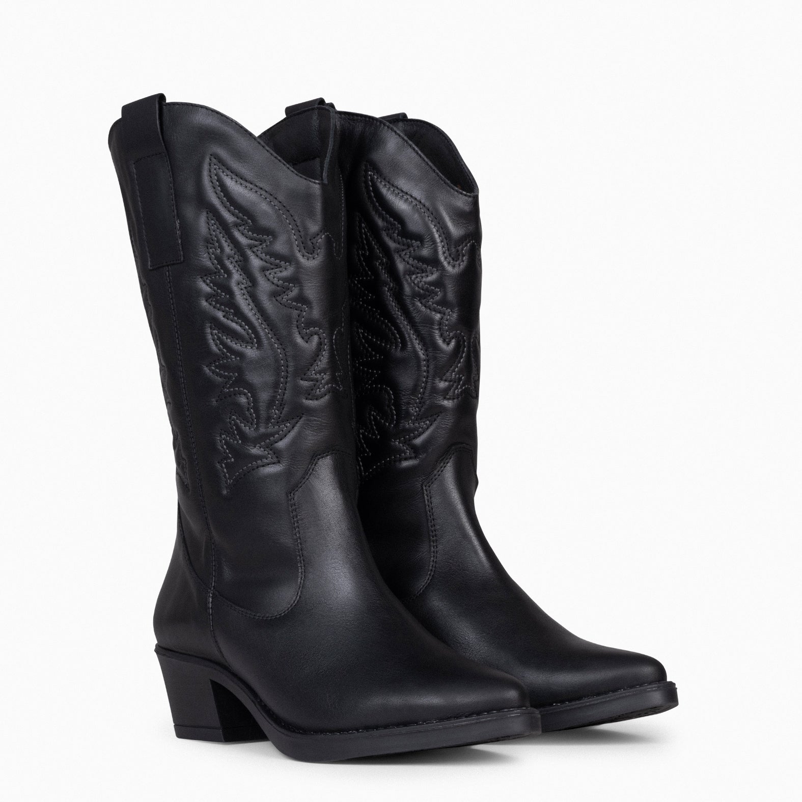 Bota cowboy 2024 negra mujer