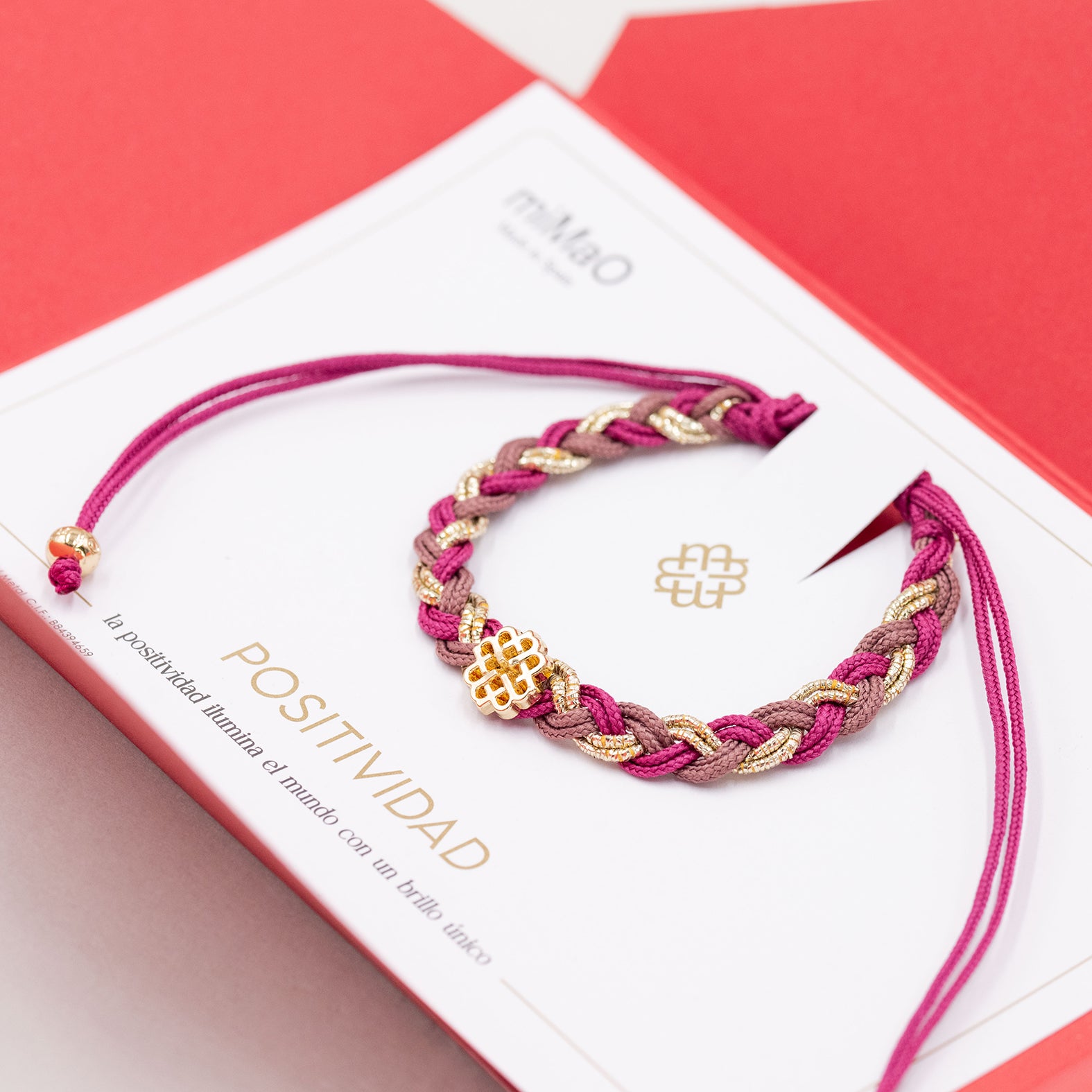 PULSERA DE LA POSITIVIDAD ORO