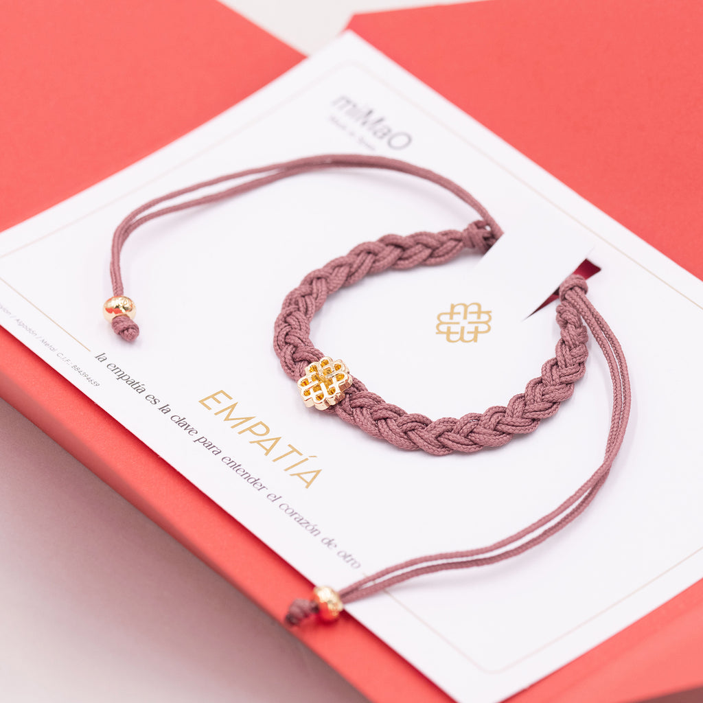 PULSERA ROSA DE LA EMPATÍA ORO miMaO ®