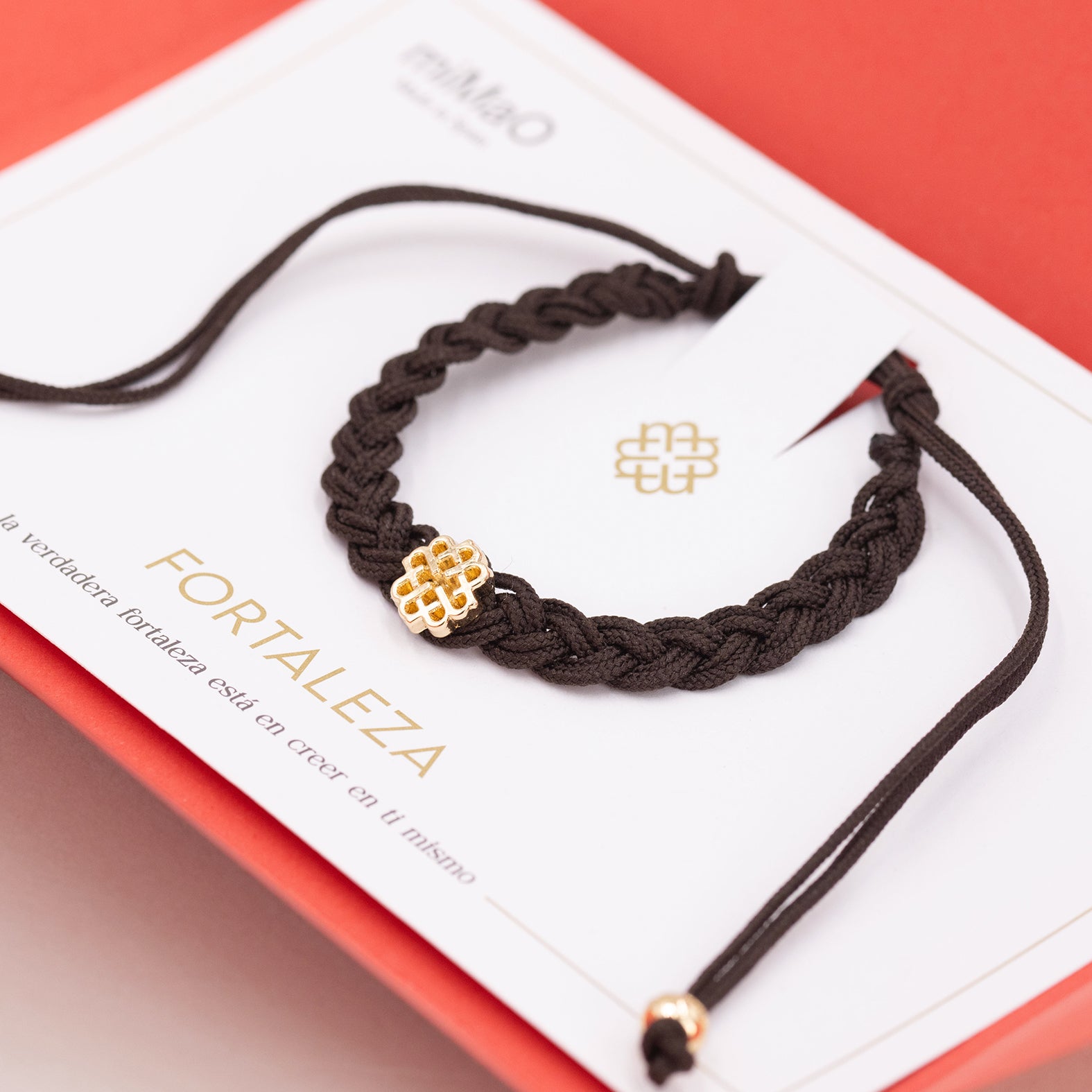 BROWN STRENGTH BRACELET GOLD