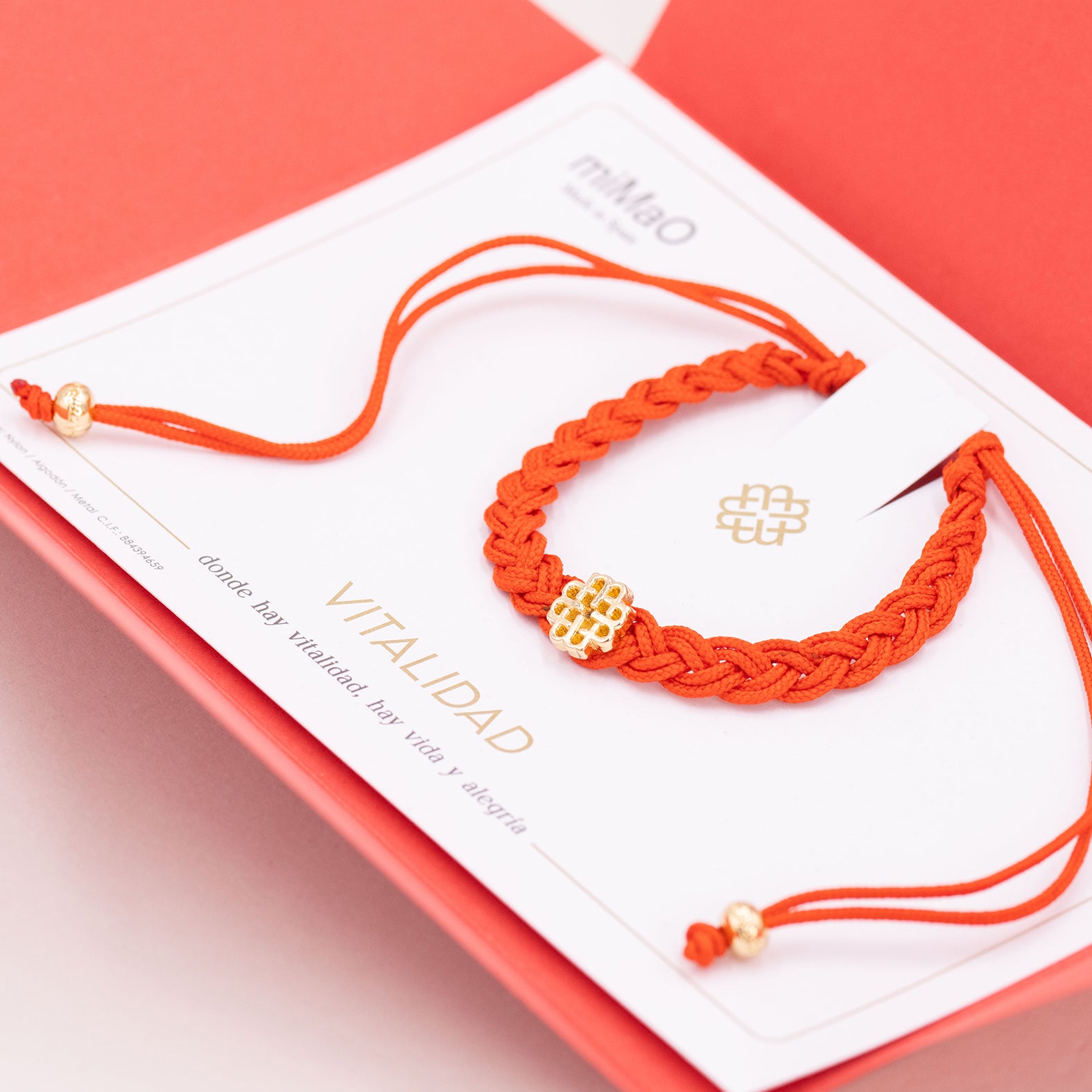 PULSERA NARANJA DE LA VITALIDAD ORO