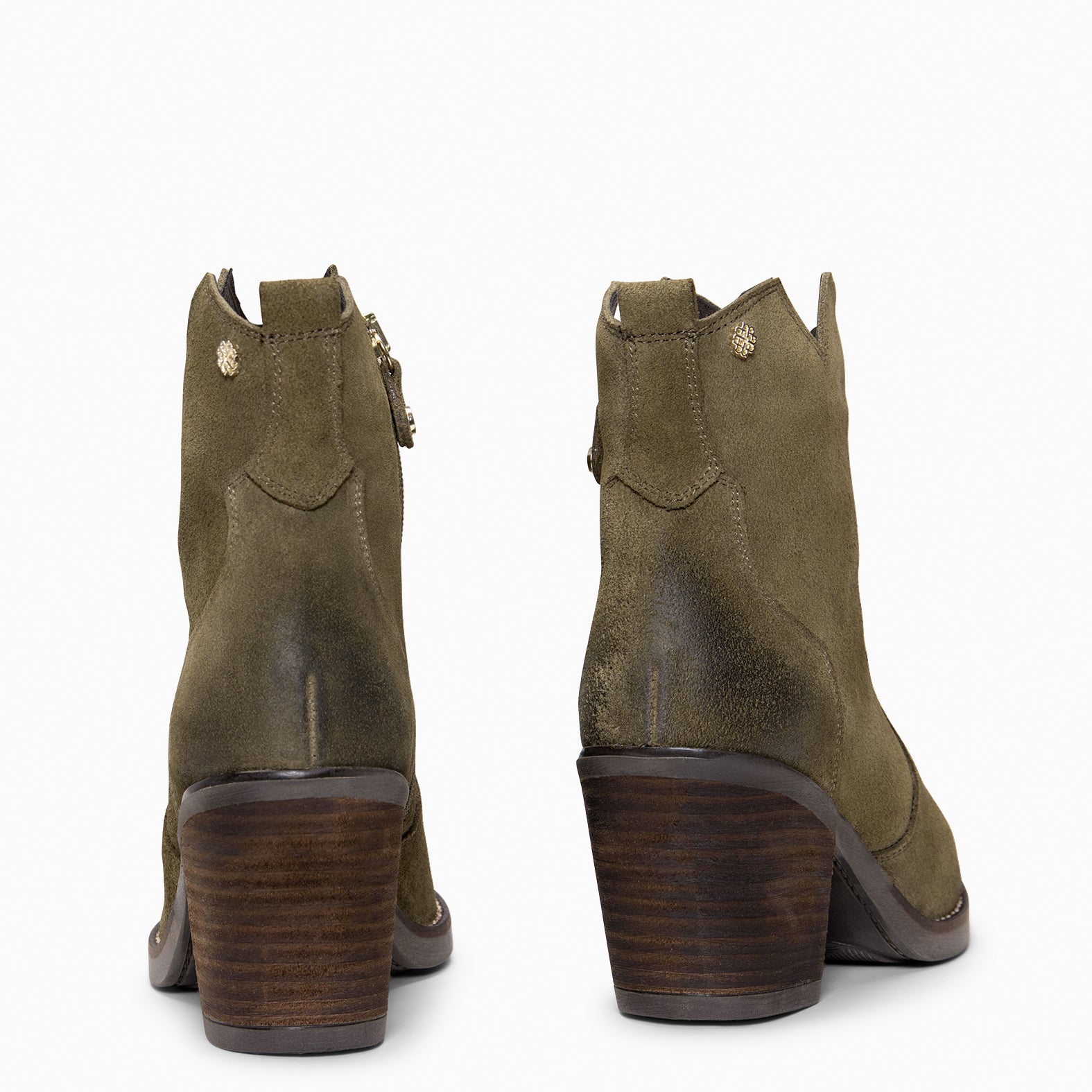 BEDFORD – Botines cowboy con tacón KAQUI