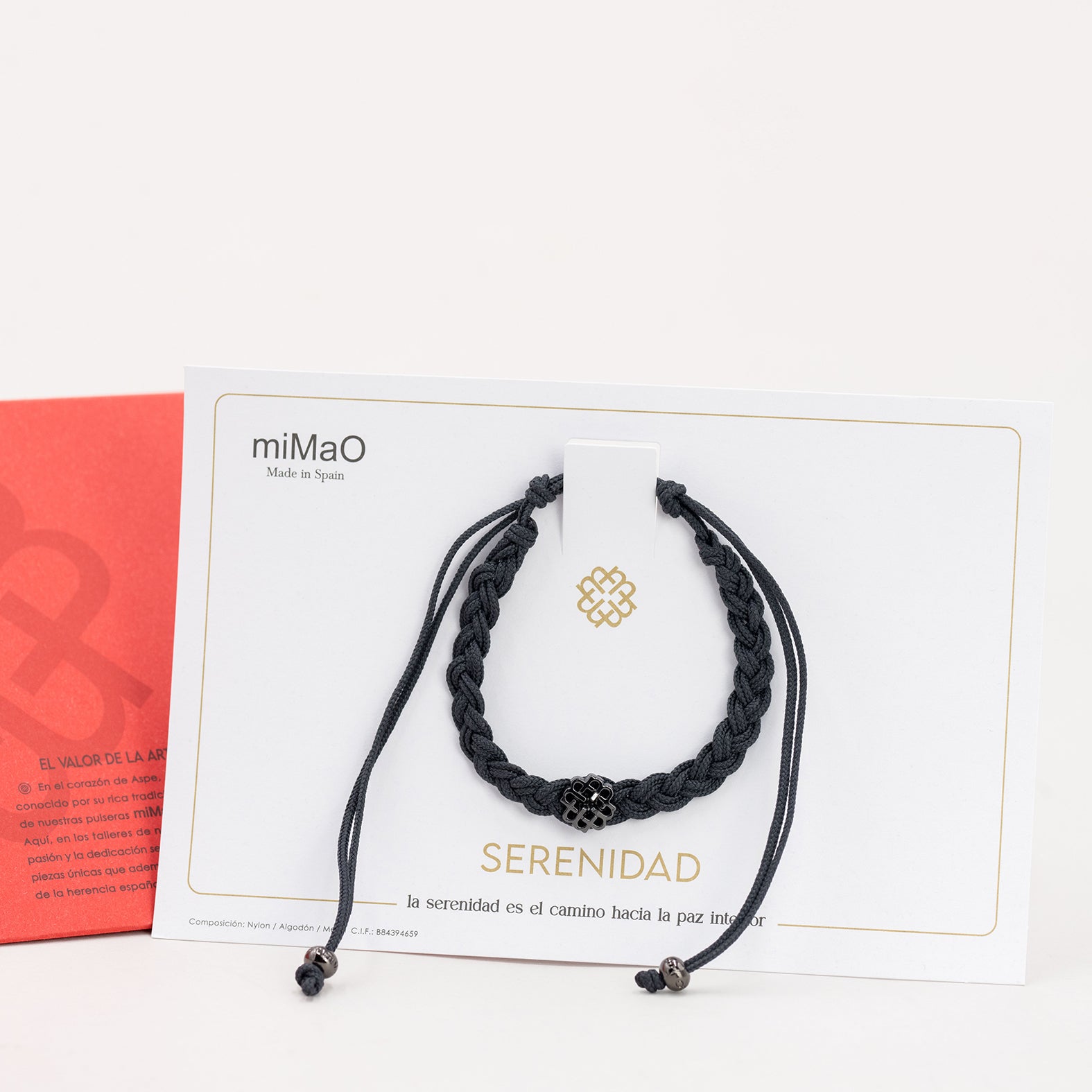 PULSERA GRIS DE LA SERENIDAD