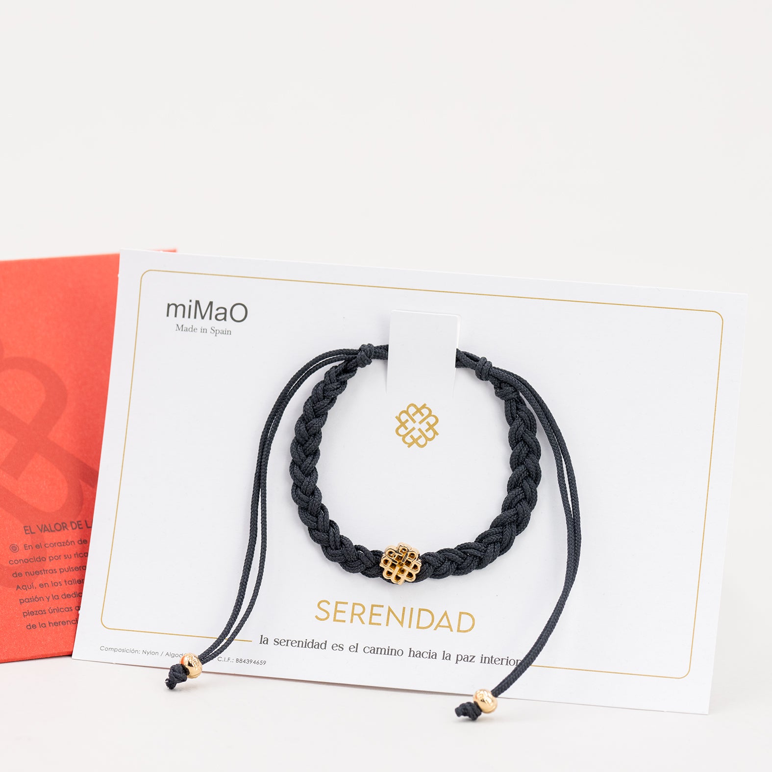 PULSERA GRIS DE LA SERENIDAD ORO