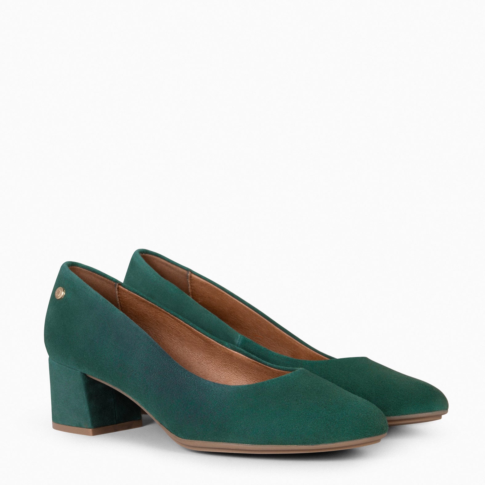 URBAN ROUND – XXX suede leather low heels