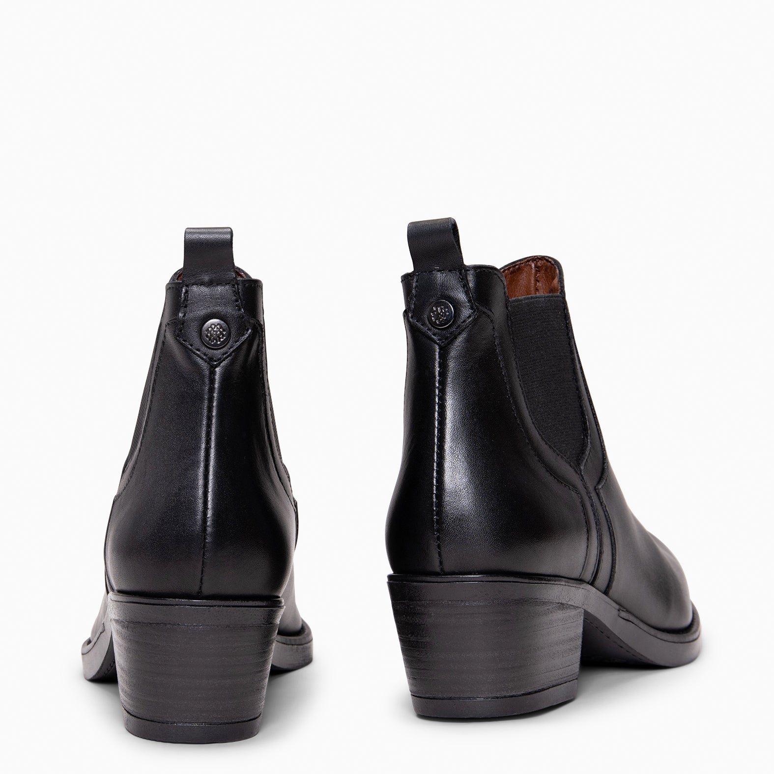 BILLY - Botines de tacón tipo Chelsea NEGRO