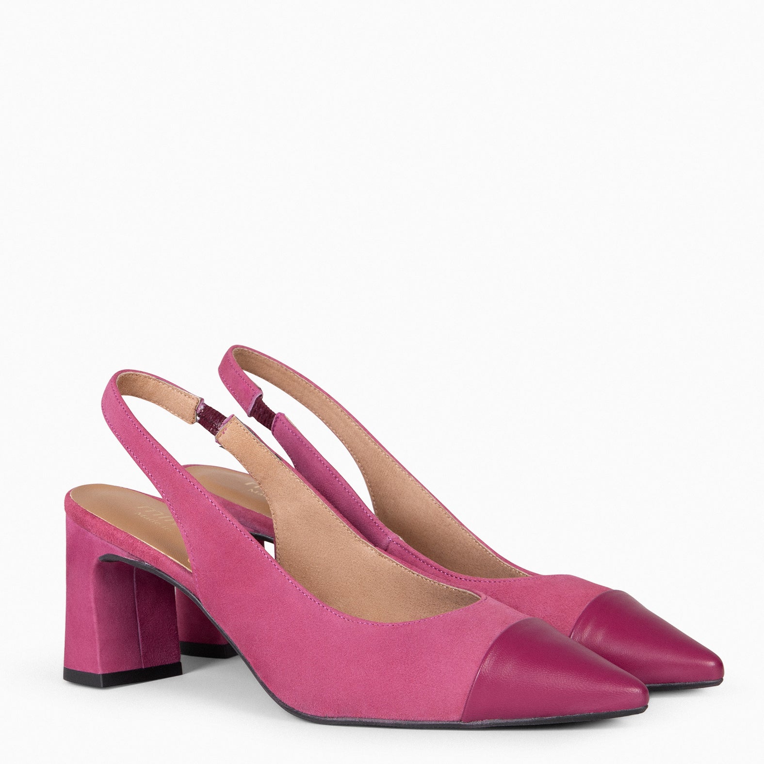 DIANA – BURGUNDY Fine Toe Slingback 