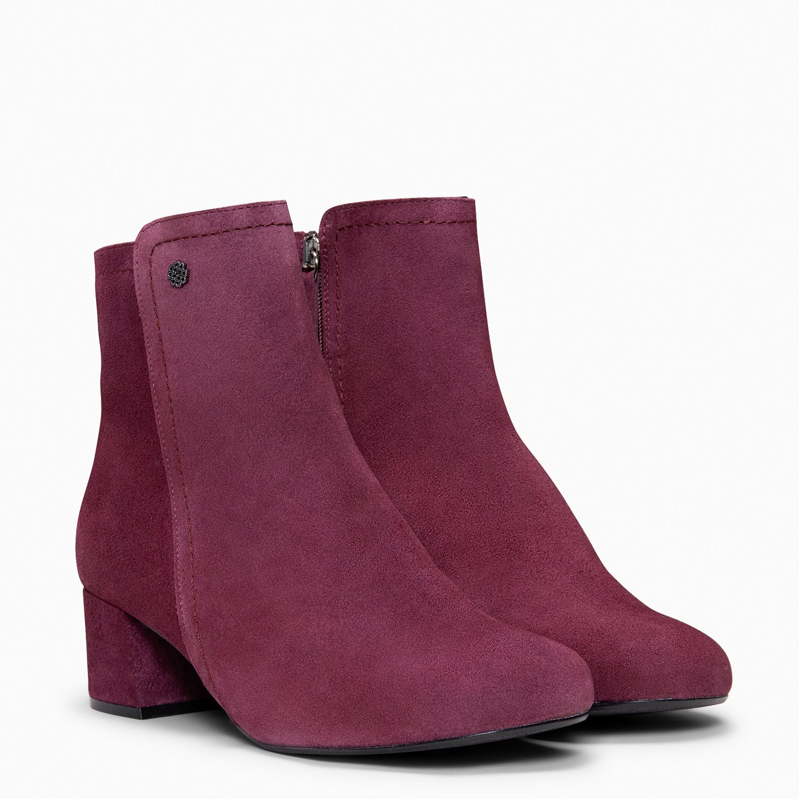 COLMAR - Botines elegantes de piel BURDEOS