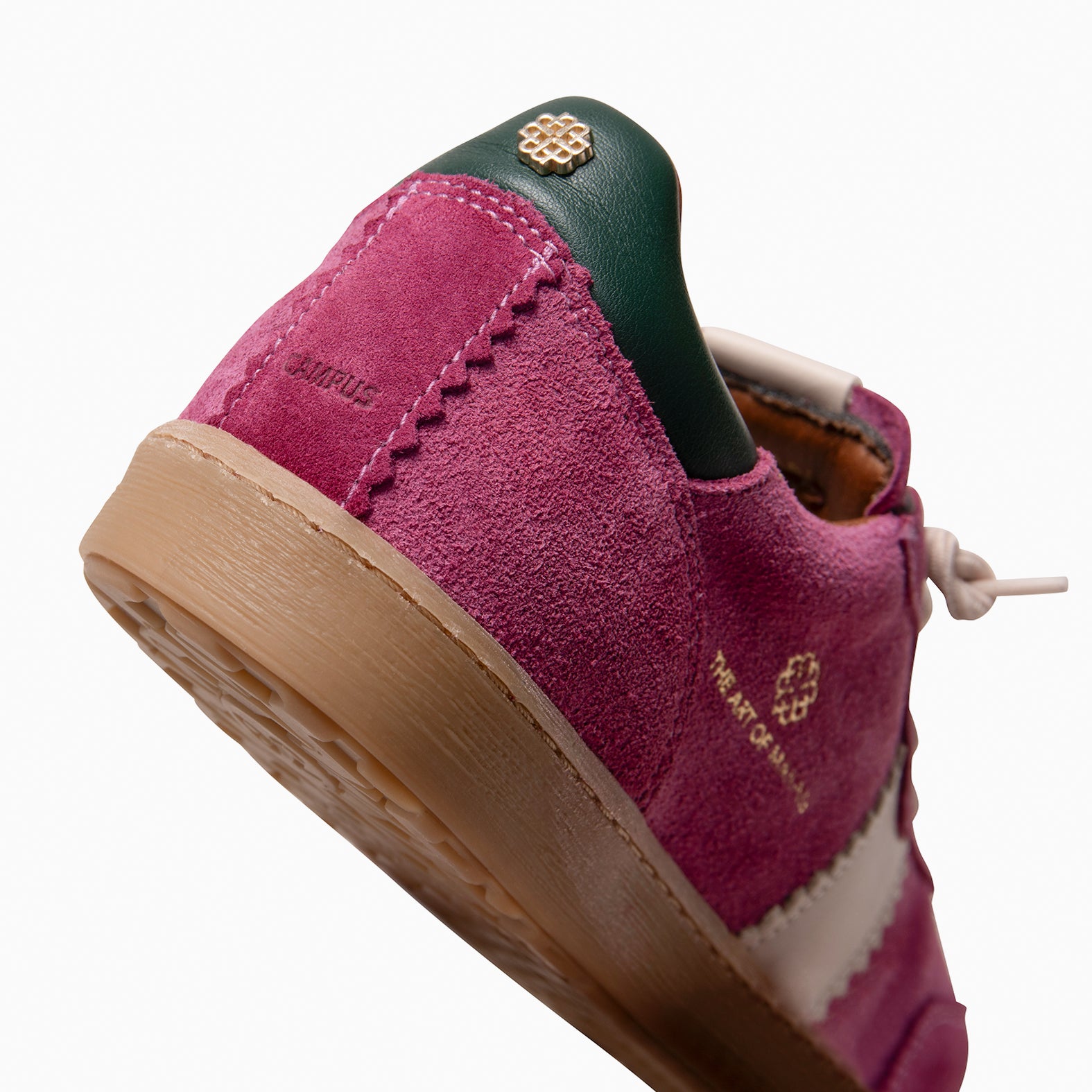 STÜDIO 01 - Baskets pour femme en daim FUCHSIA