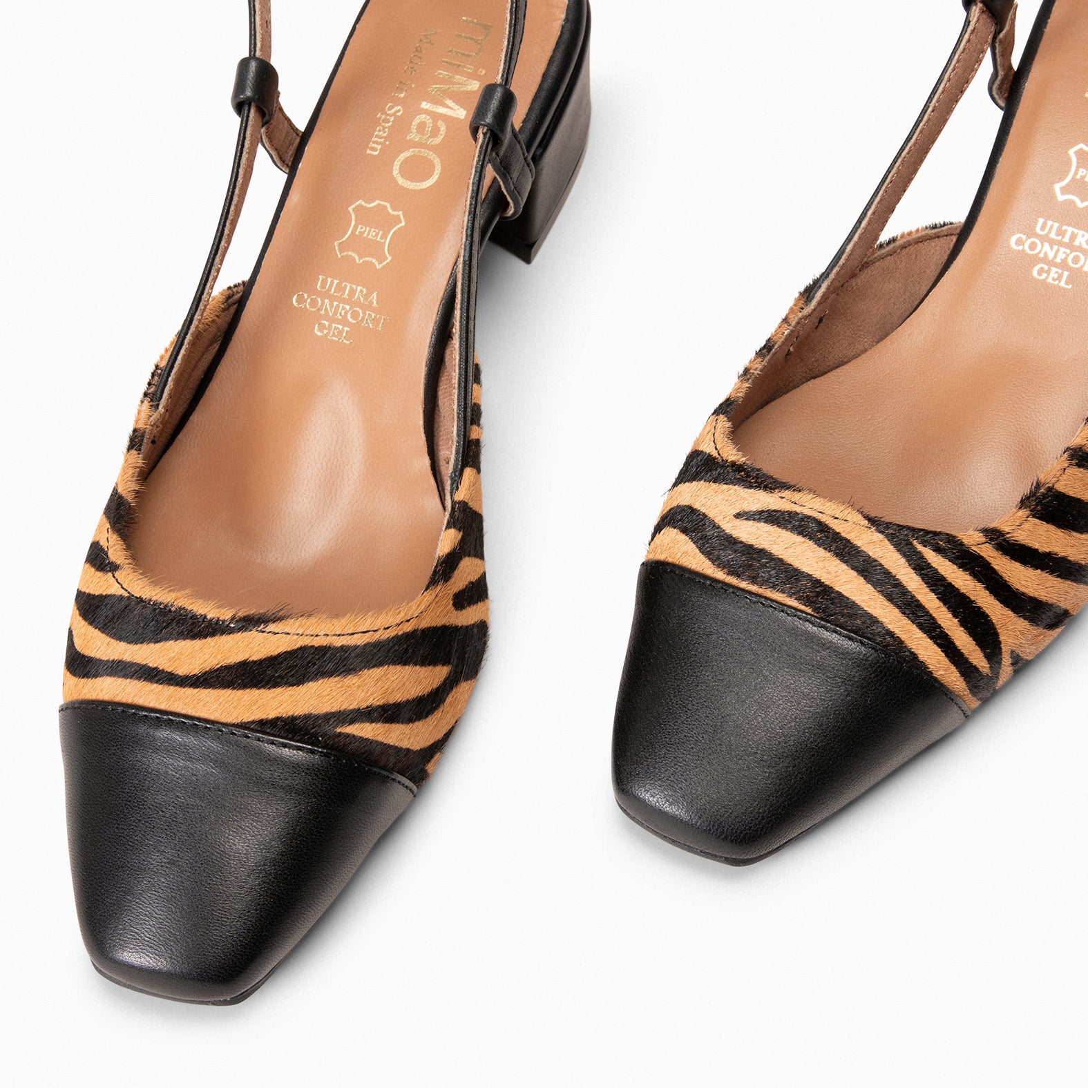 AUDREY – ZEBRA Sling-back ballerina