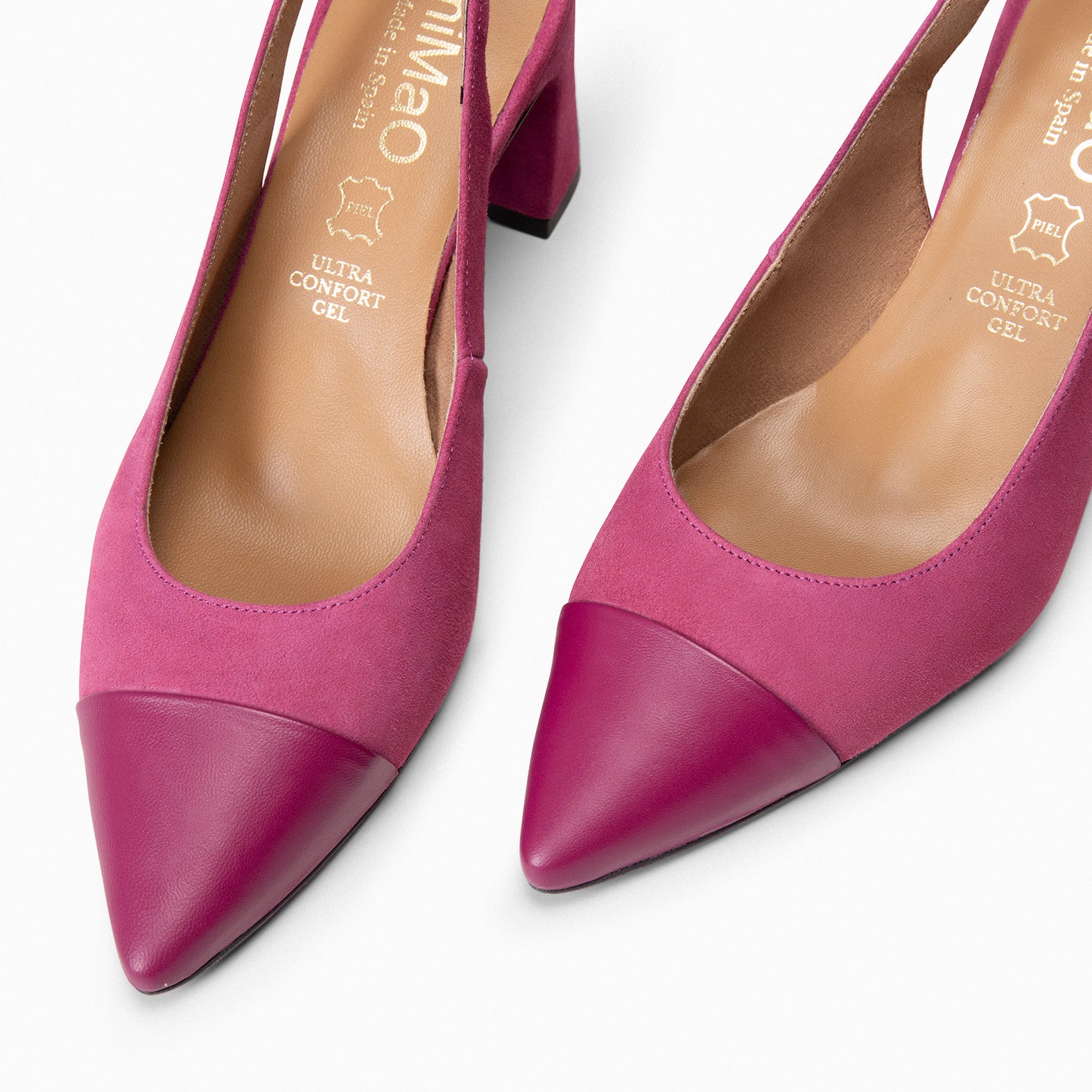 DIANA – BURGUNDY Fine Toe Slingback 