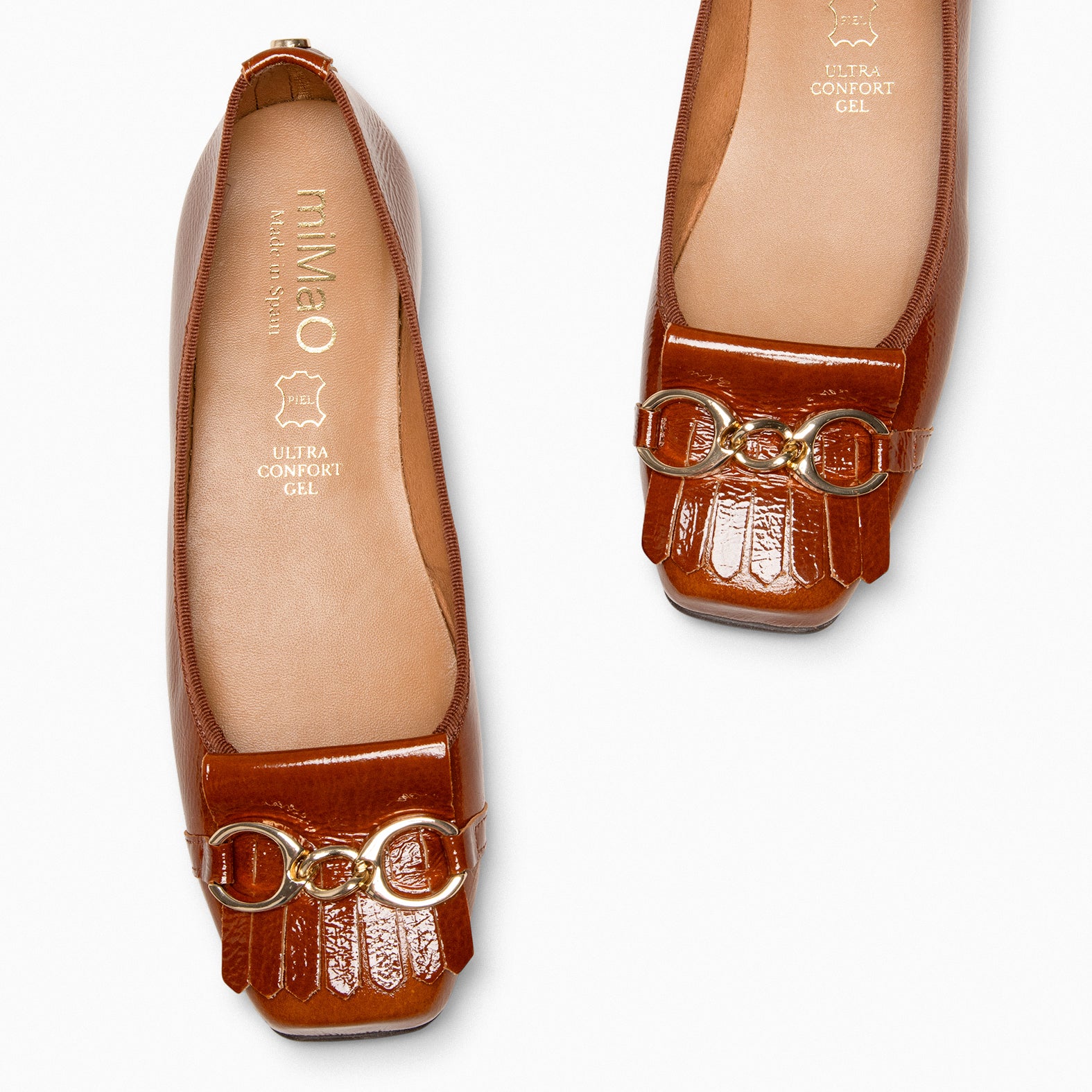 ZOY – Ballerines inspiration mocassins CAMEL