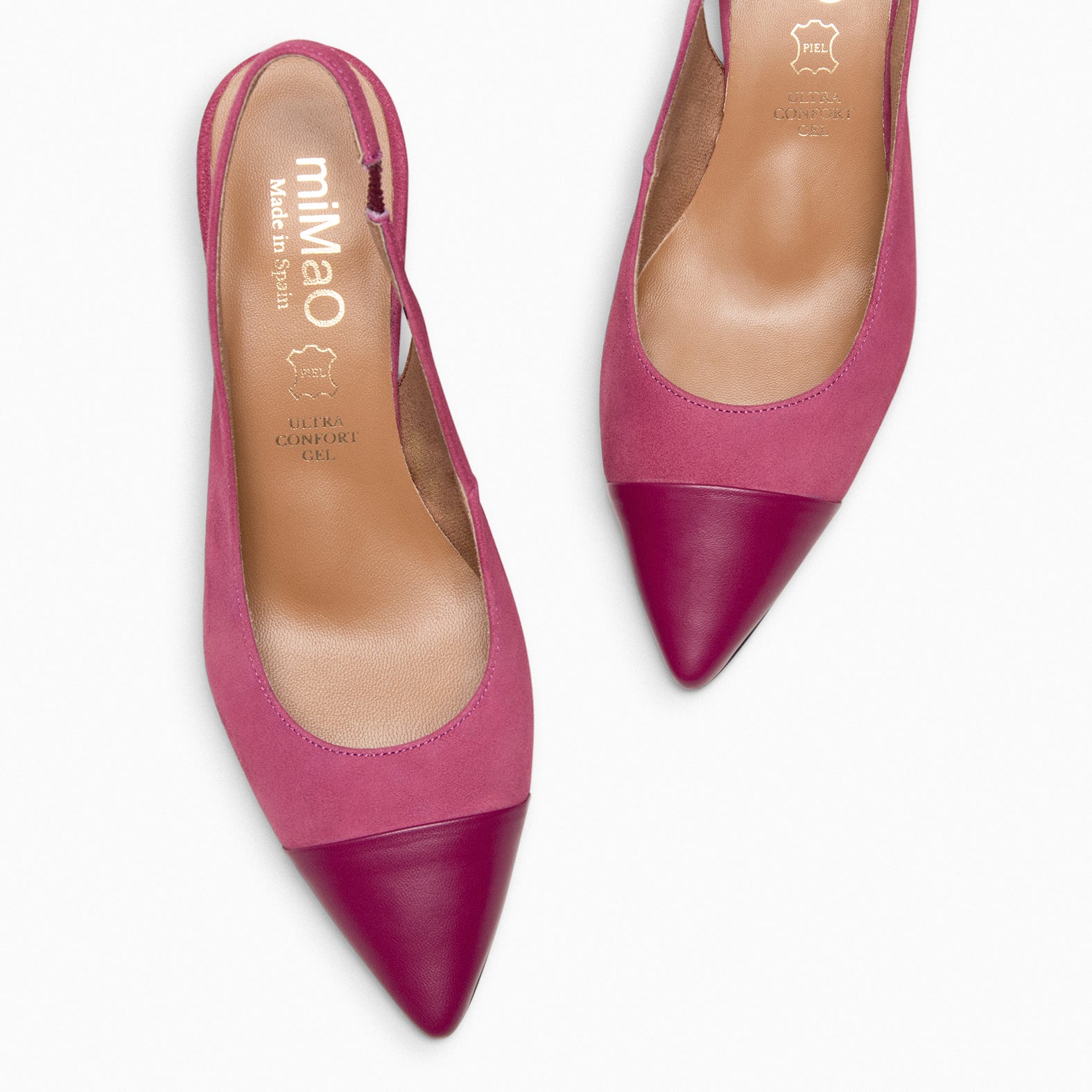 DIANA – BURGUNDY Fine Toe Slingback 