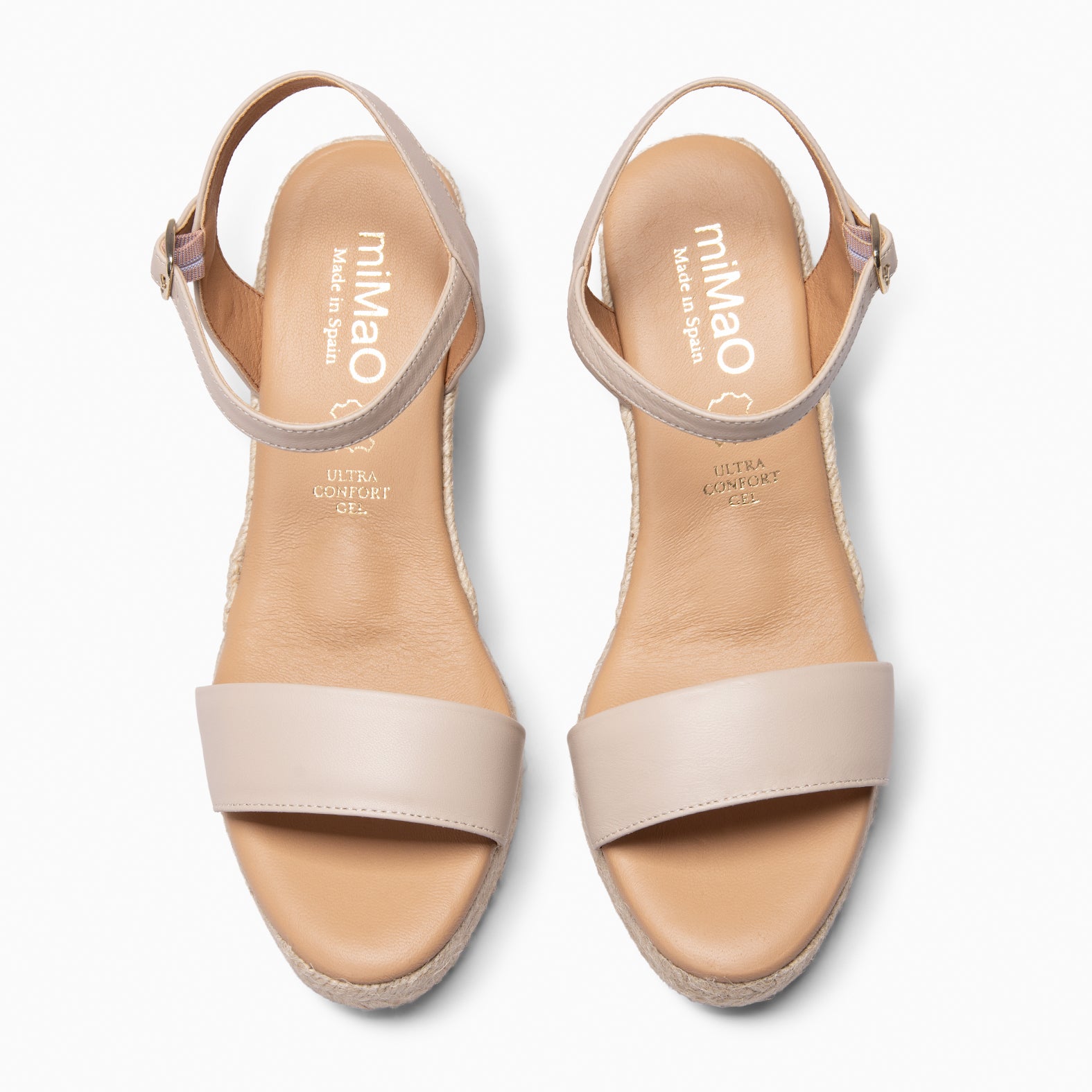 ADRA - Cuñas de esparto abiertas BEIGE