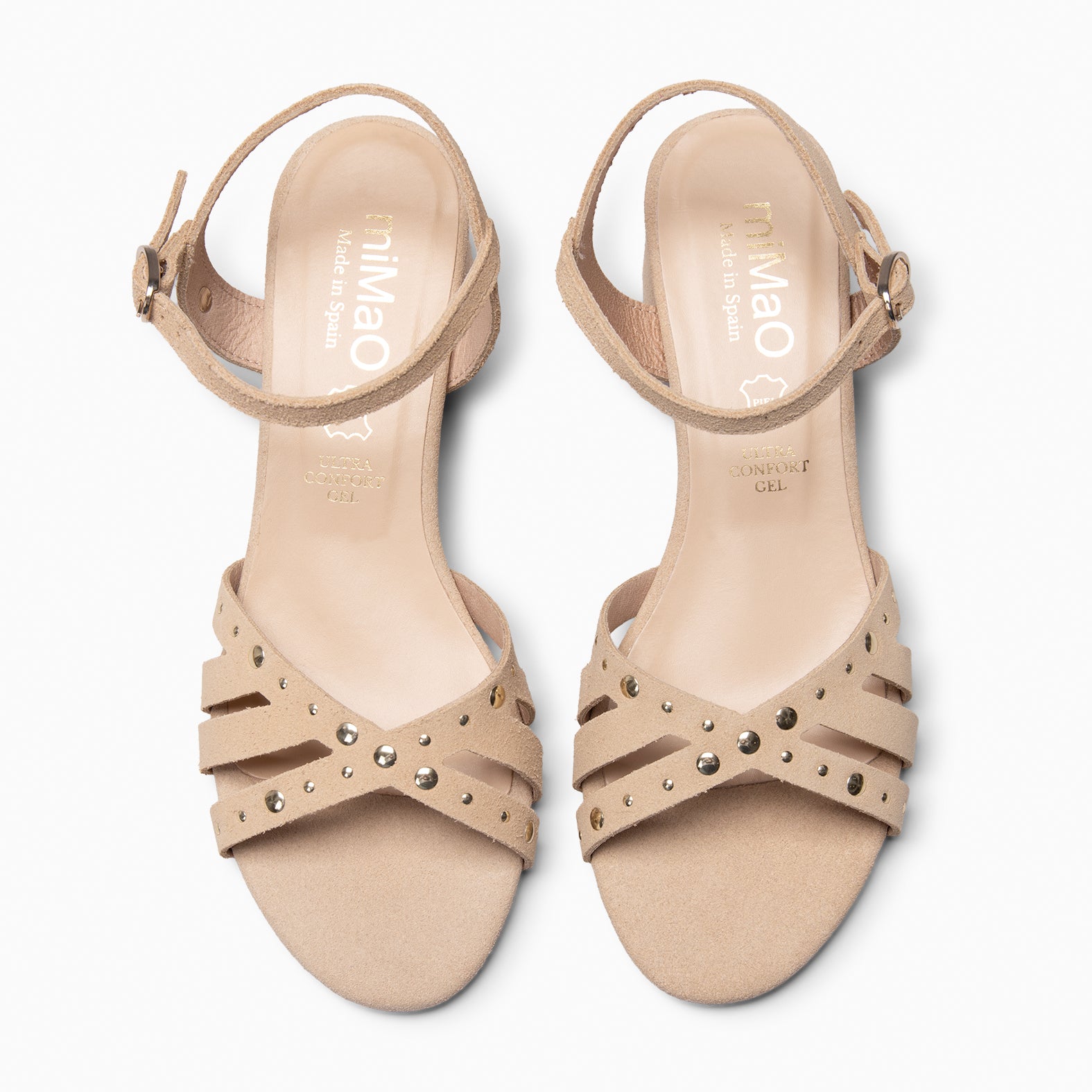 DAISY - Sandales à talon moyen ultra confort BEIGE