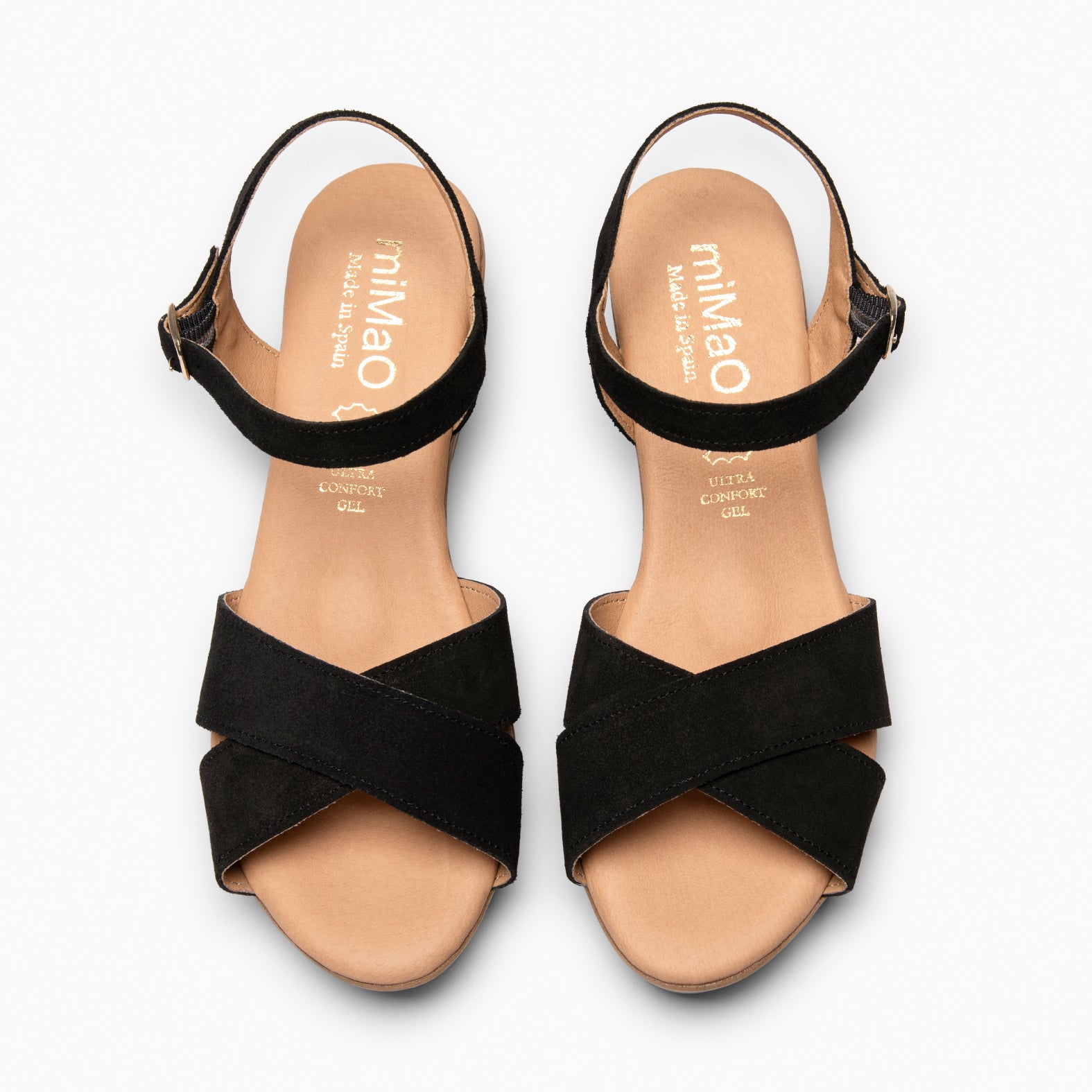 MAR - Cuñas Ligeras de tiras cruzadas NEGRO