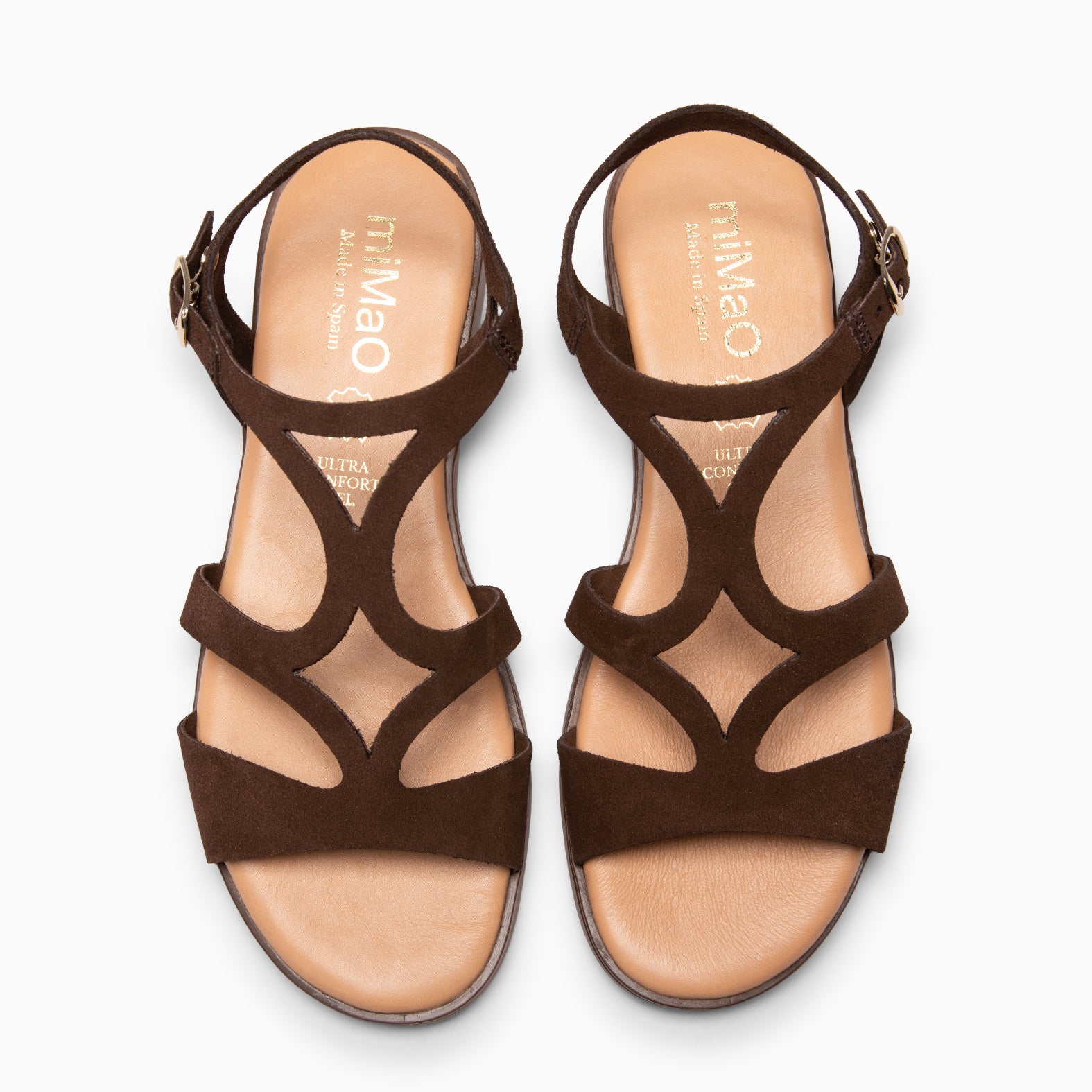 BAMBOO - BROWN FLAT SANDALS