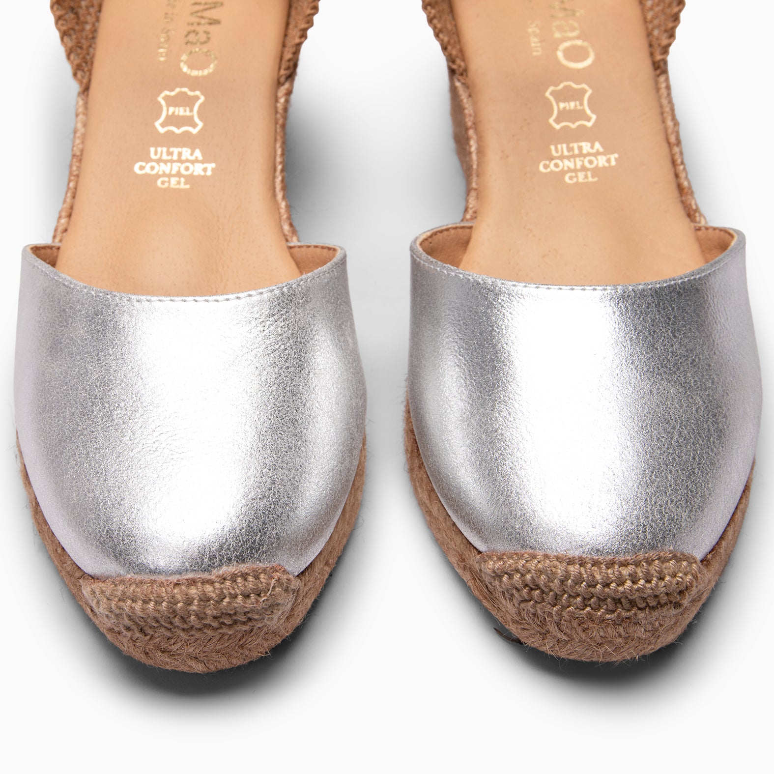 ALTEA - Espadrilles à talon compensé GRIS