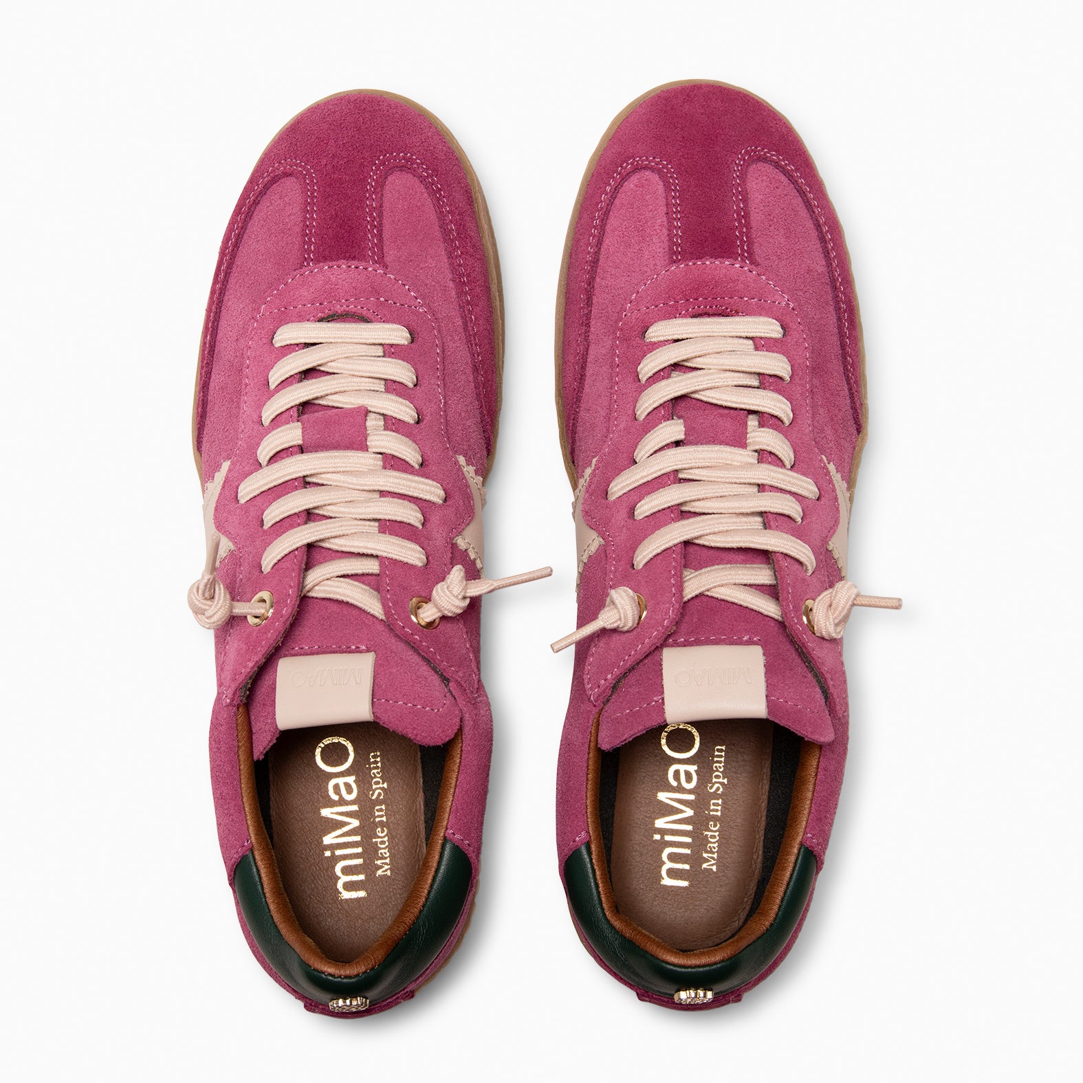 STÜDIO 01 - Baskets pour femme en daim FUCHSIA