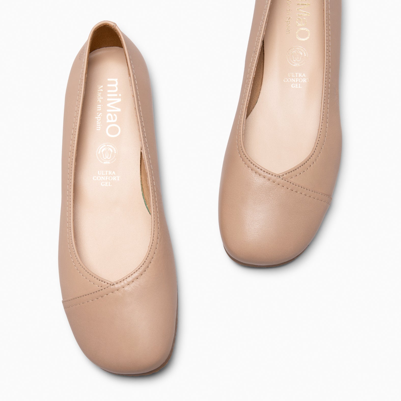PLUMA - BAILARINA ESTILO BARESOFT TAUPE - miMaO ®