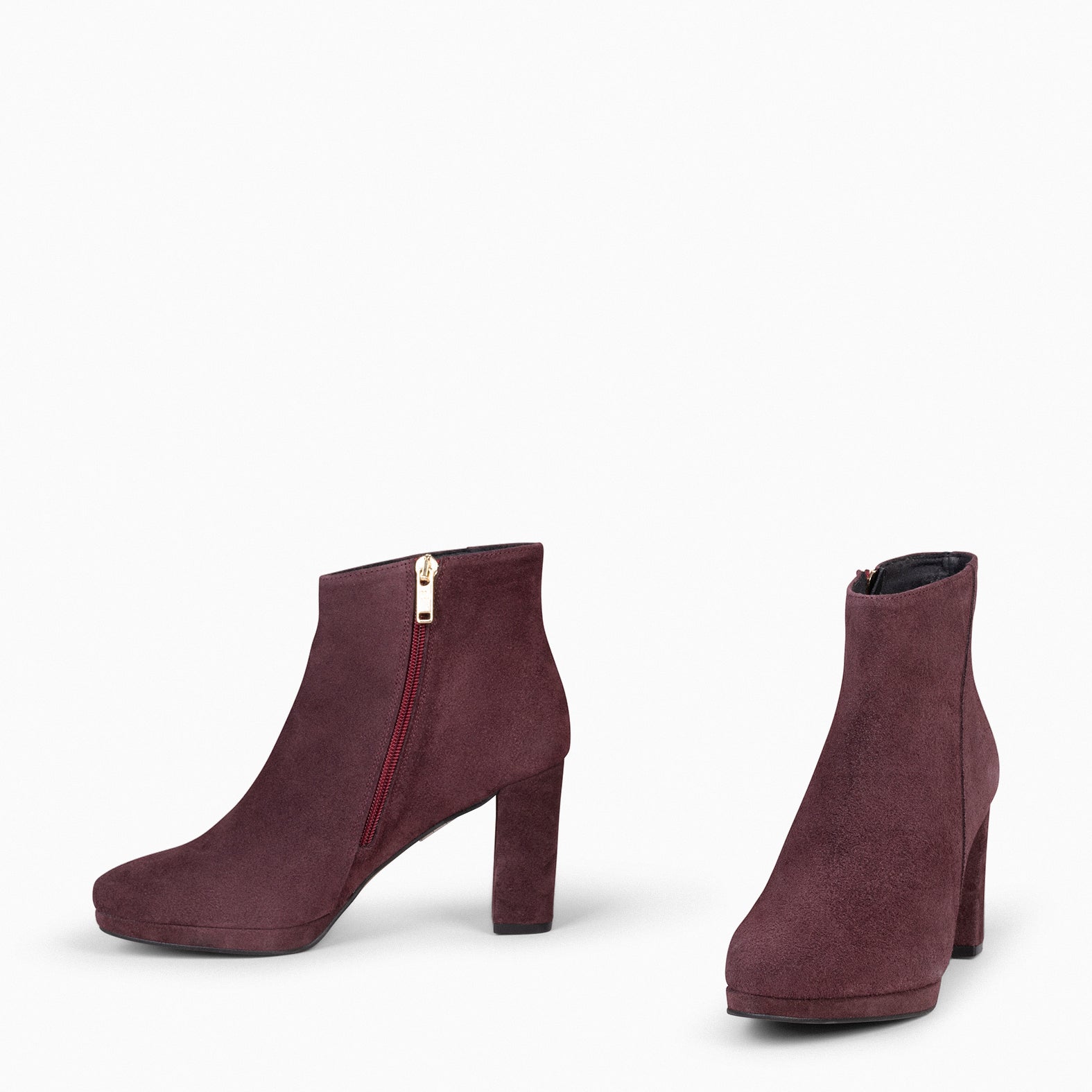 Maroon booties 2025