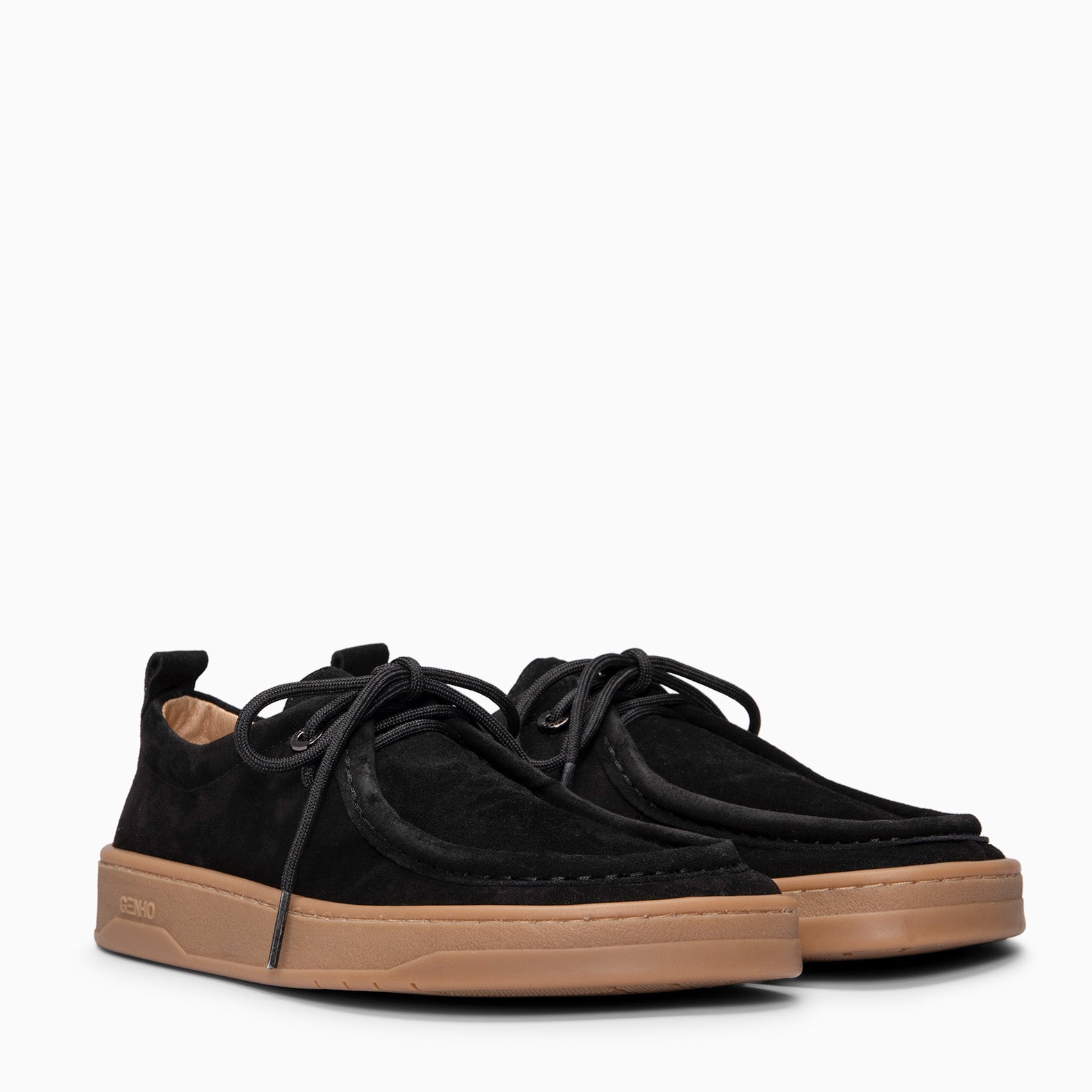 NIMBO - Mocasines de cordones Baresoft NEGRO