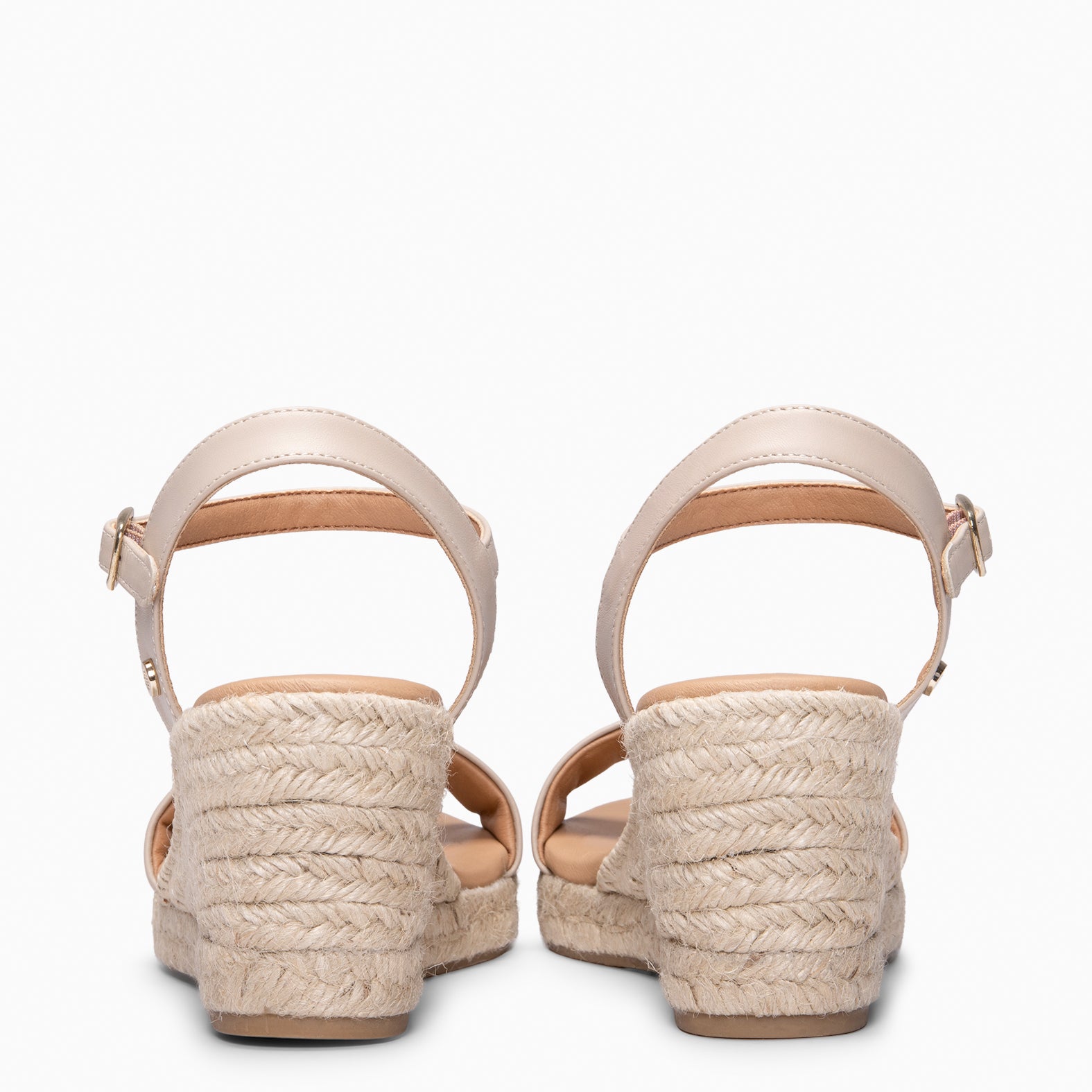 ADRA - Cuñas de esparto abiertas BEIGE