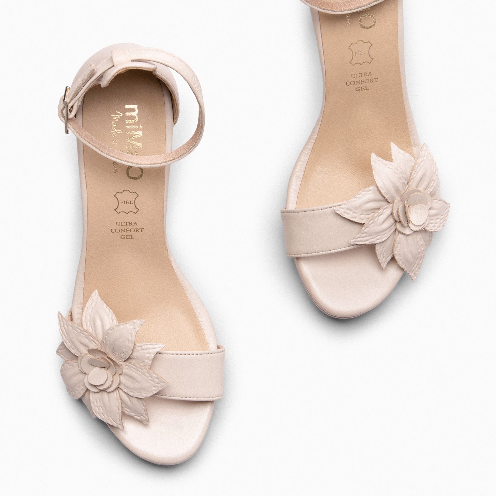 SELENE - NUDE bridal sandal 