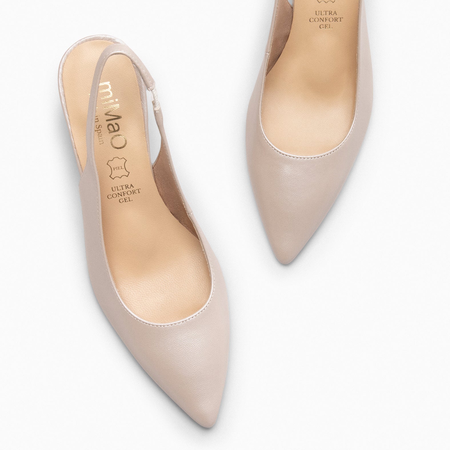 MIRIAM - CHAMPAGNE SLING-BACK SHOE