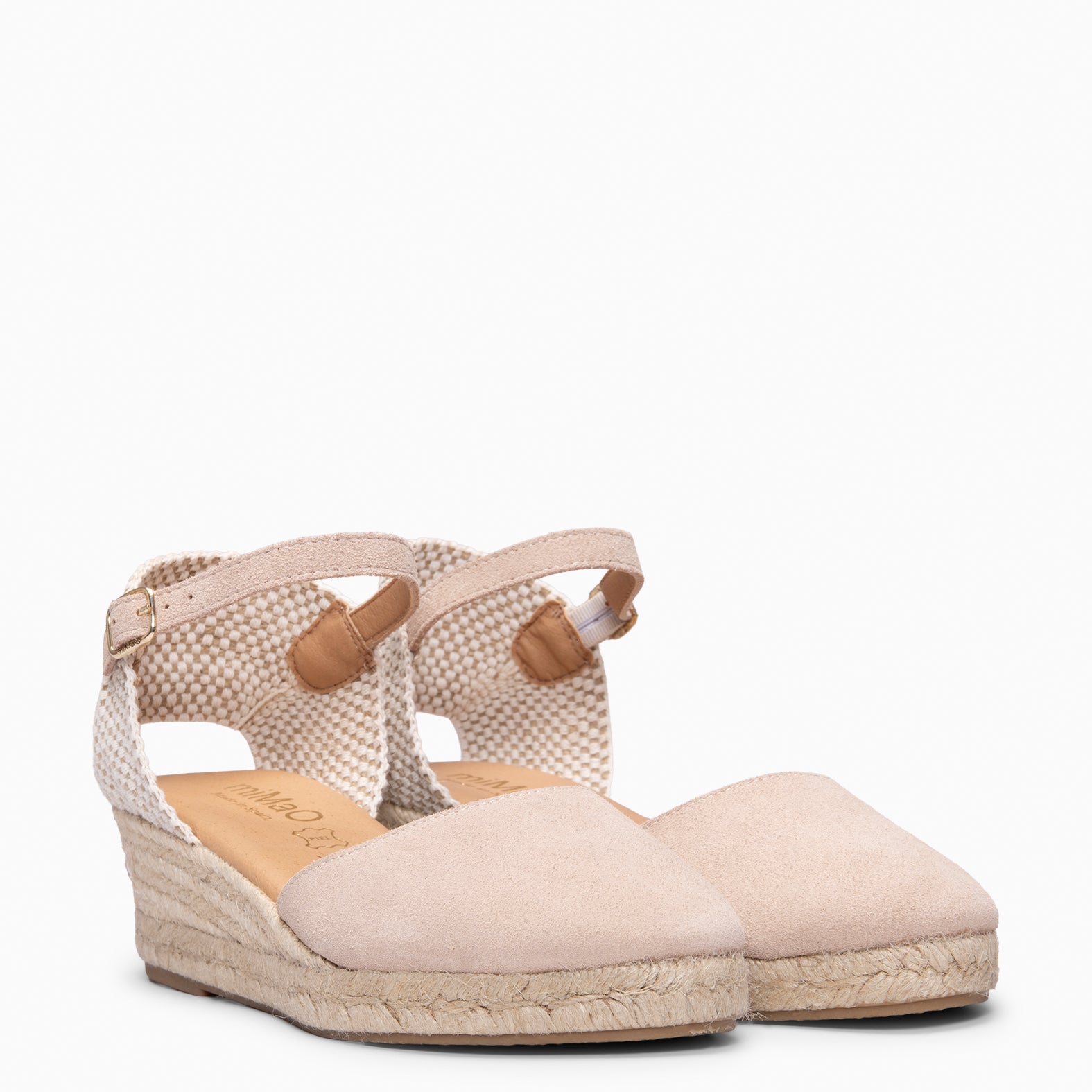 FORNELLS - Cuñas bajas de Esparto ROSA CLARO