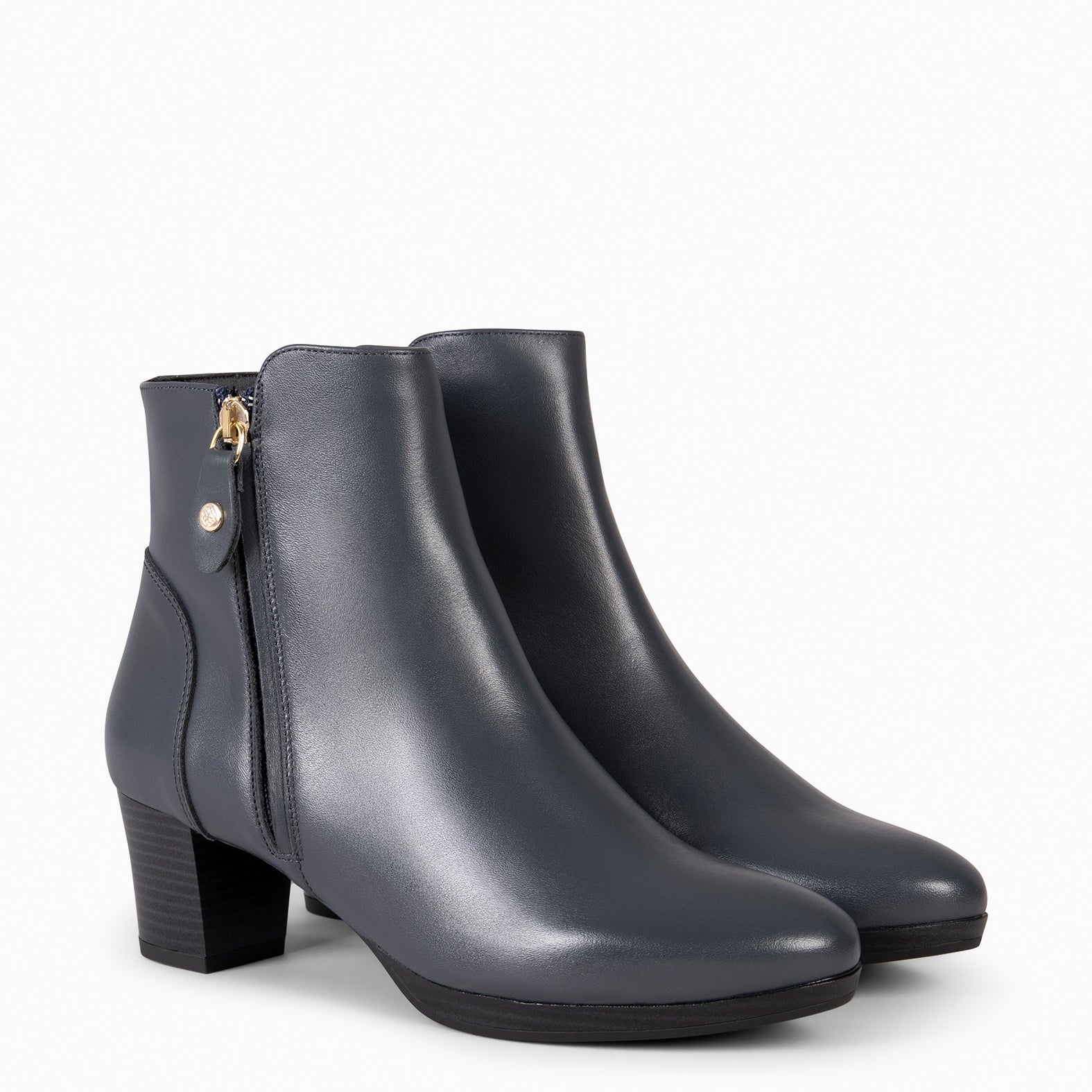 ALSACIA – NAVY Booties with heel