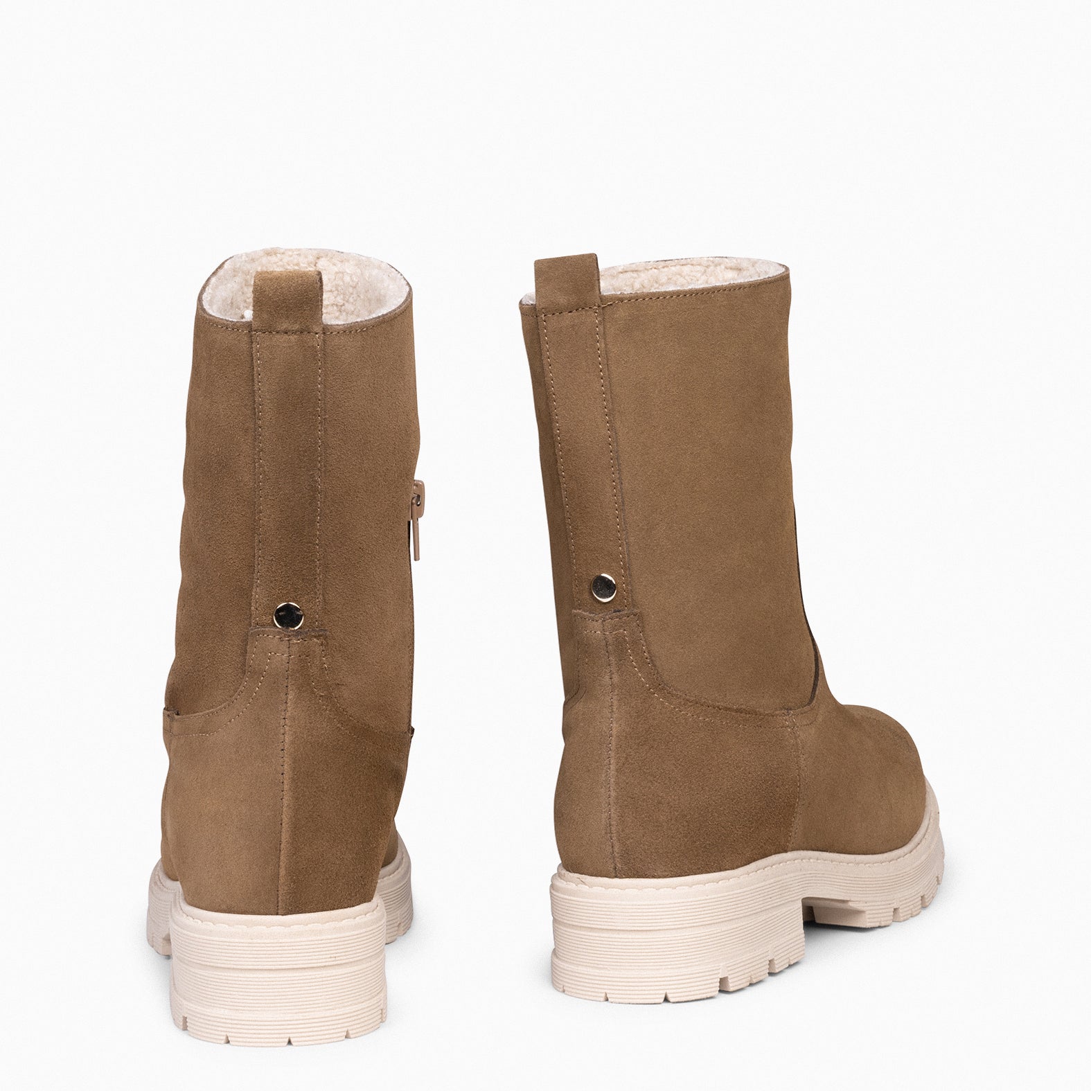 Bottines clearance fourrées camel