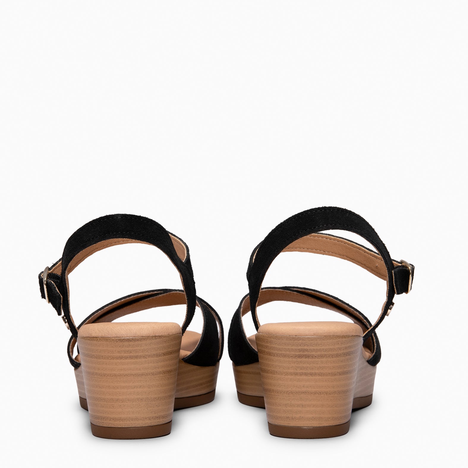 MAR - Cuñas Ligeras de tiras cruzadas NEGRO