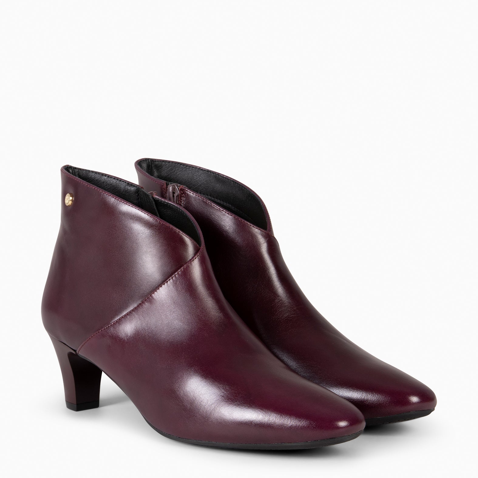 LADY – BURGUNDY Nappa Leather Booties