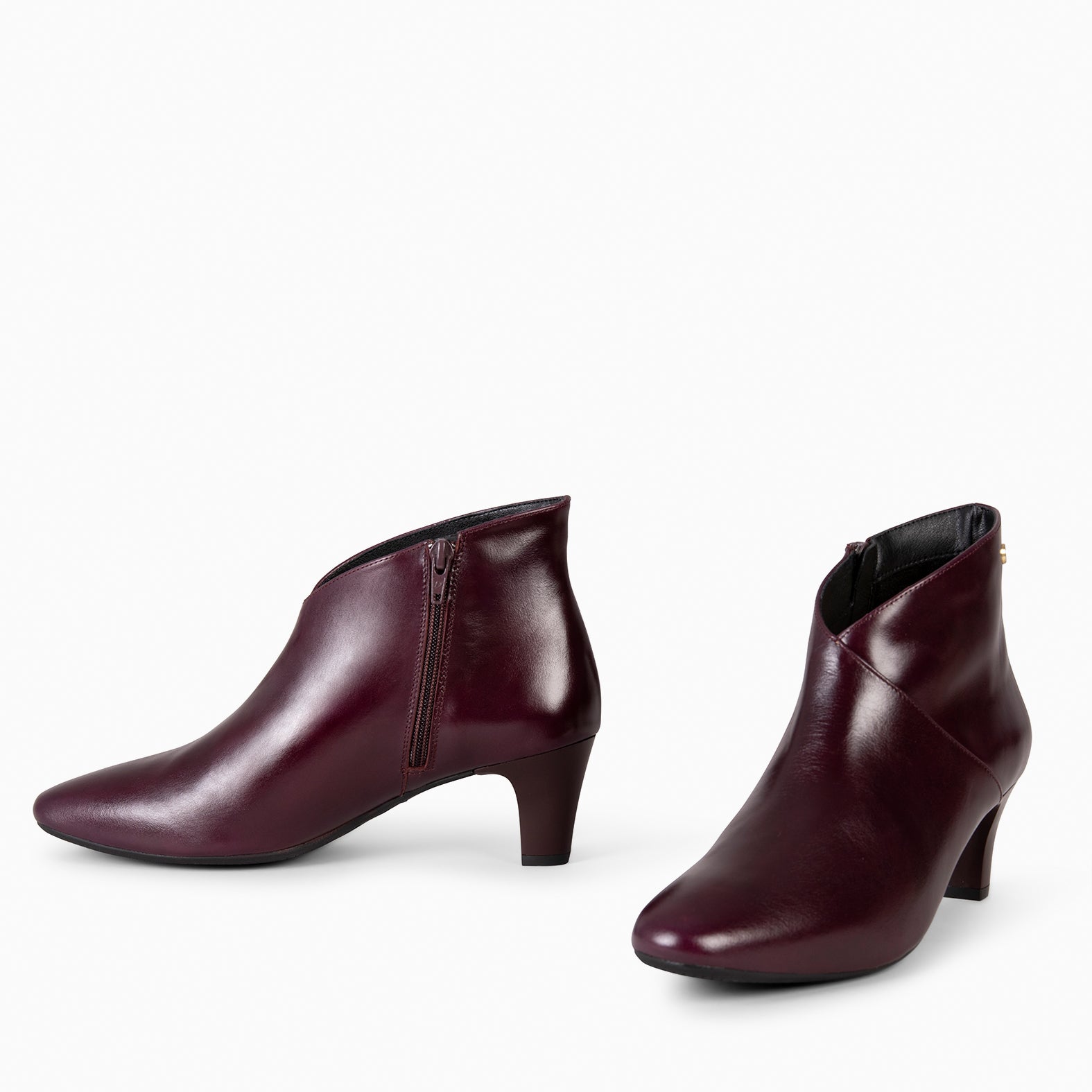 LADY – BURGUNDY Nappa Leather Booties