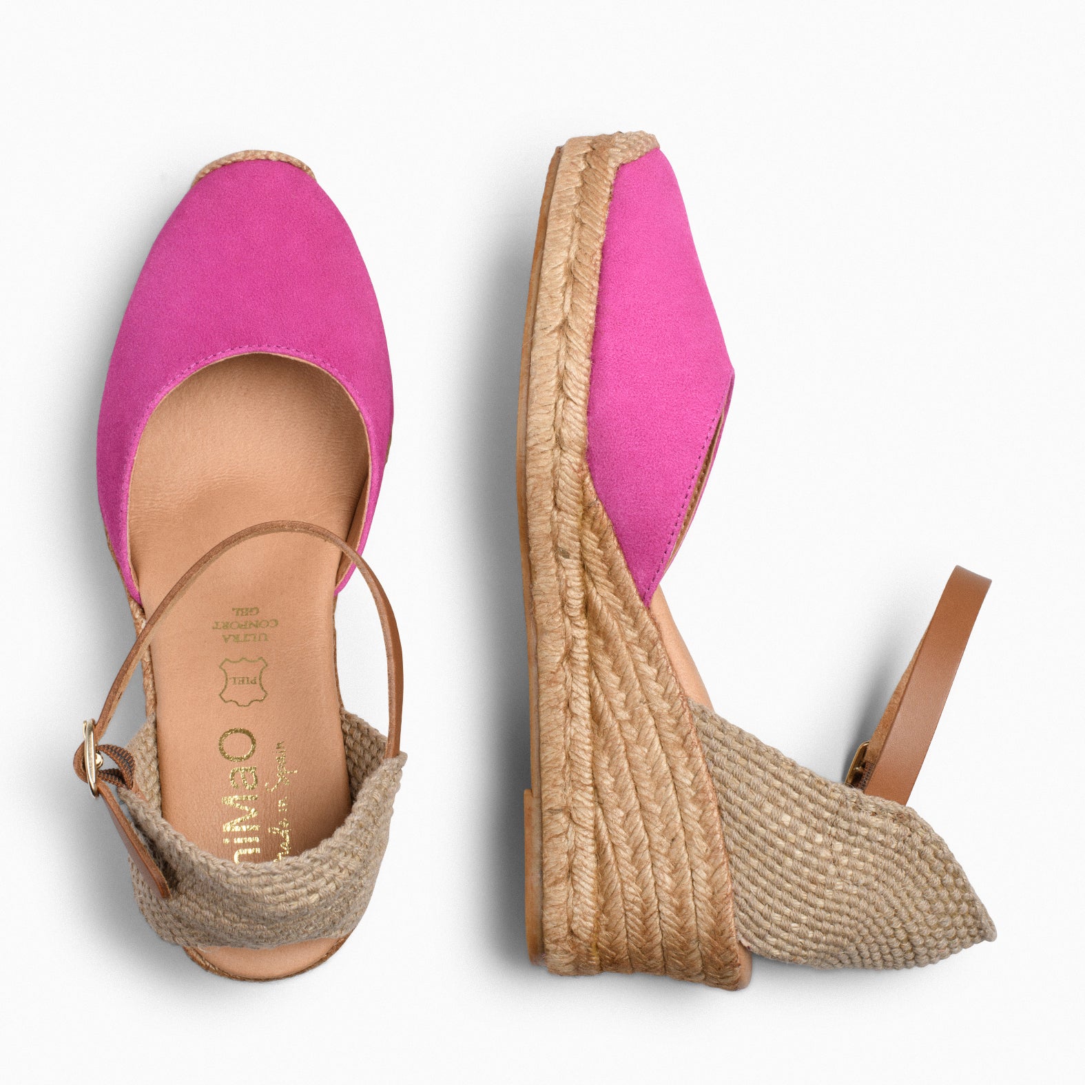 Pink espadrilles wedges outlet uk