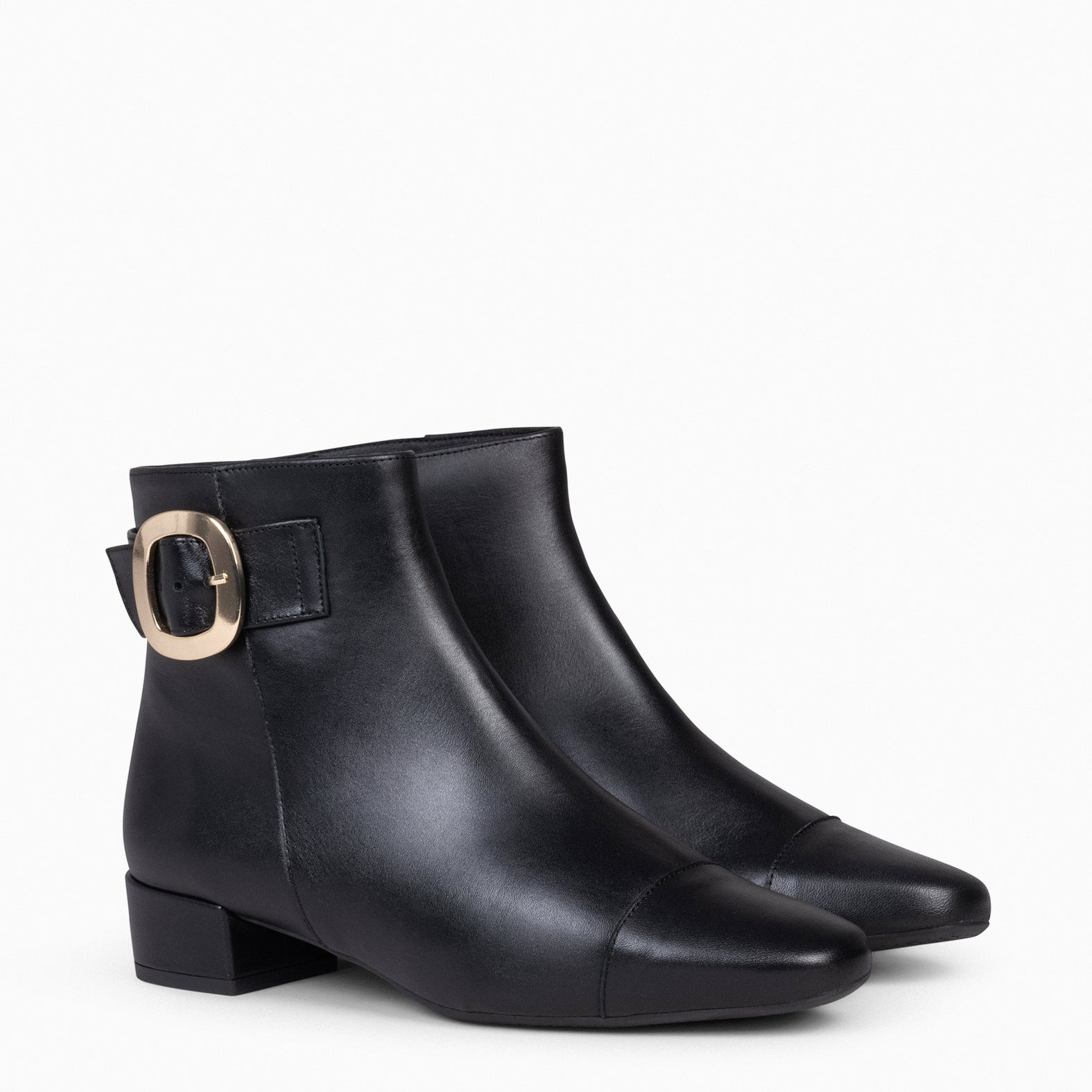 NAPLES BLACK Women booties with buckle miMaO