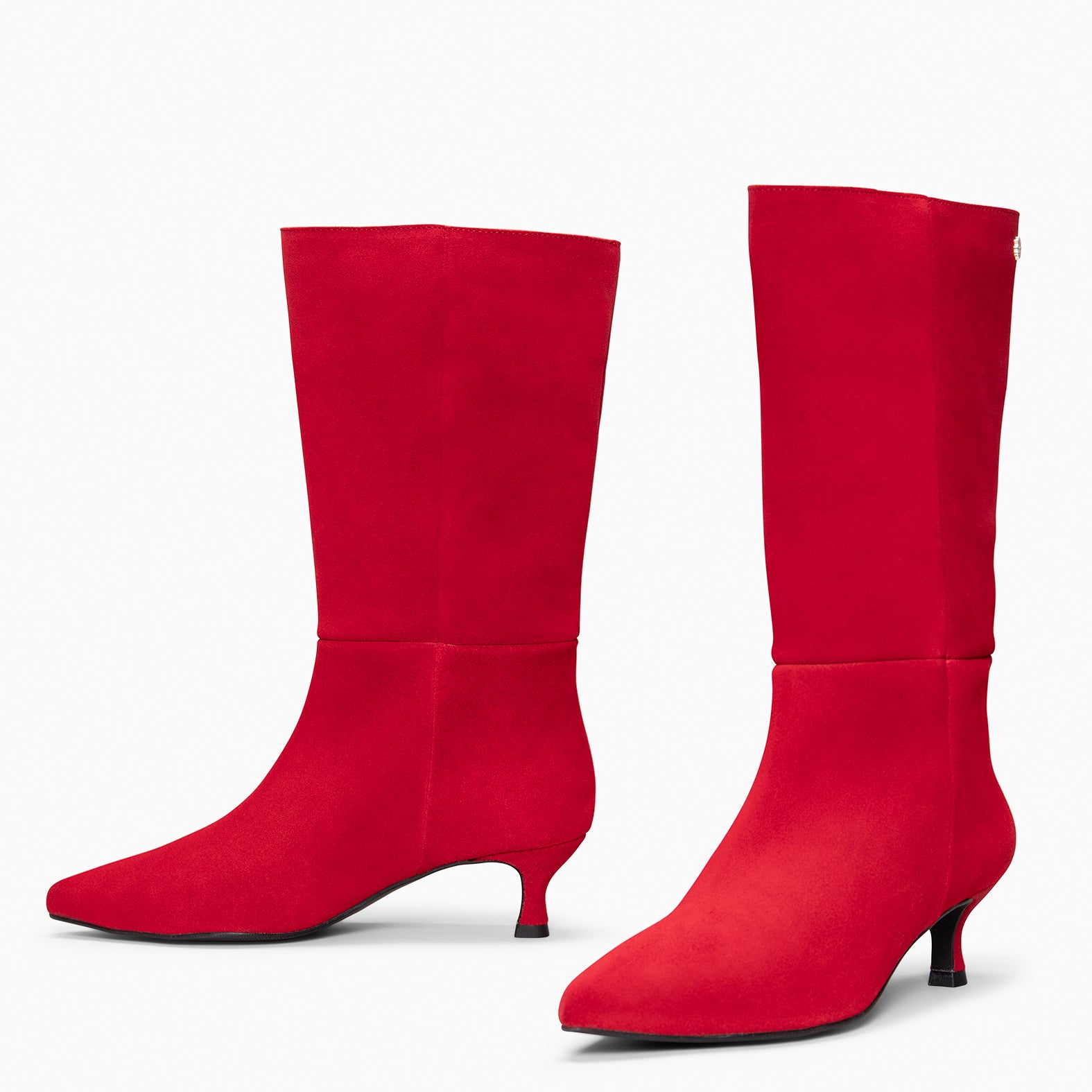 IMPERIAL - Botas con tacón kitten ROJO