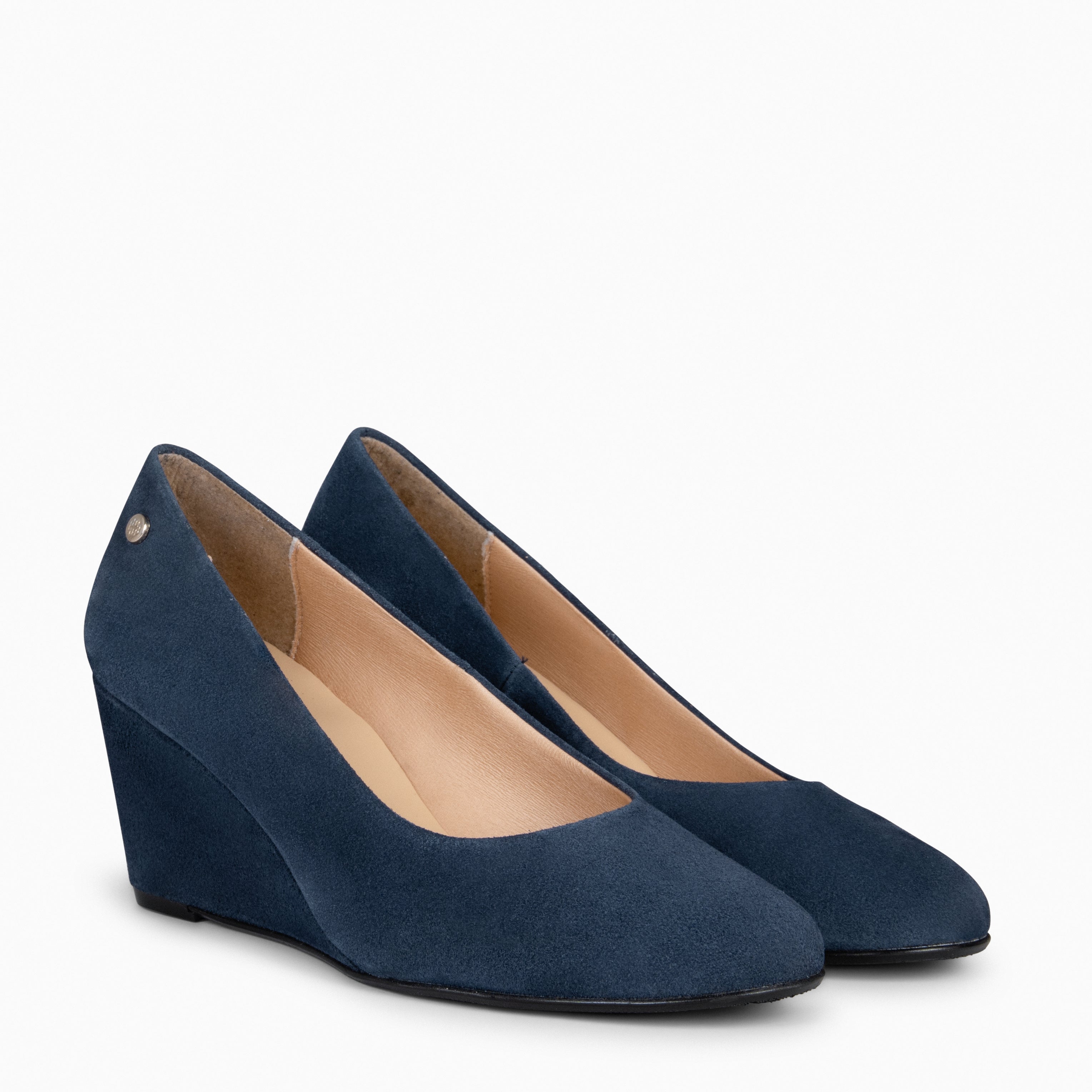 WEDGE ROUND – NAVY Shoes with wedge 