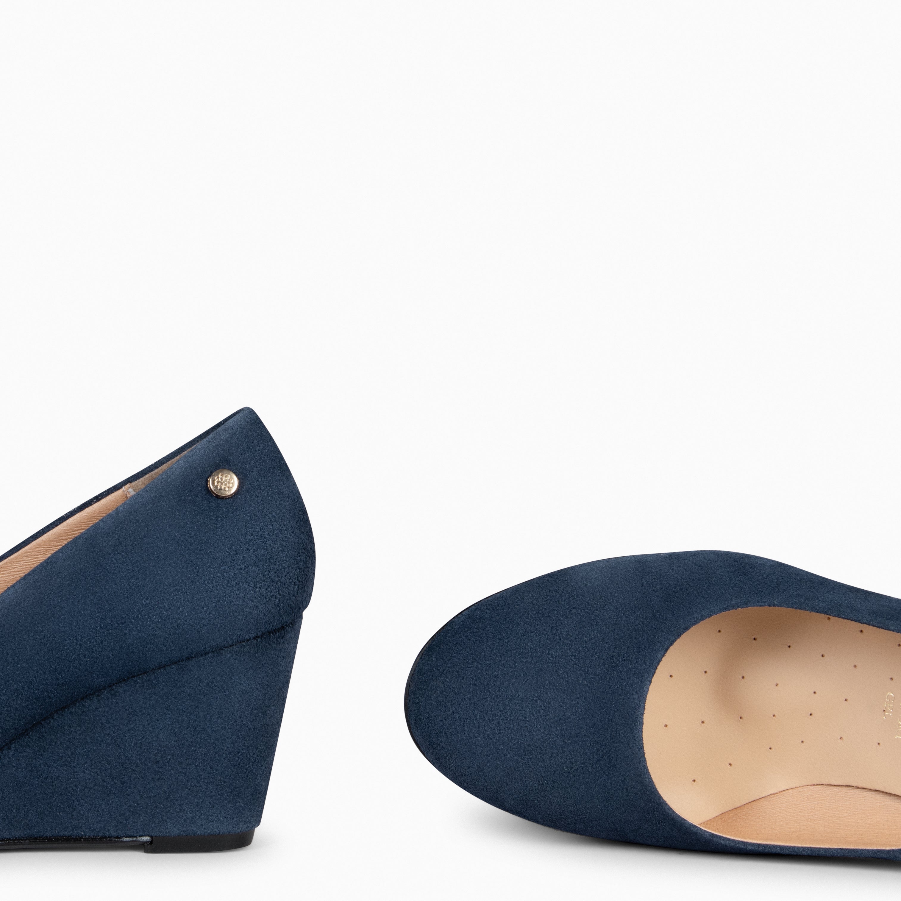 WEDGE ROUND – NAVY Shoes with wedge 