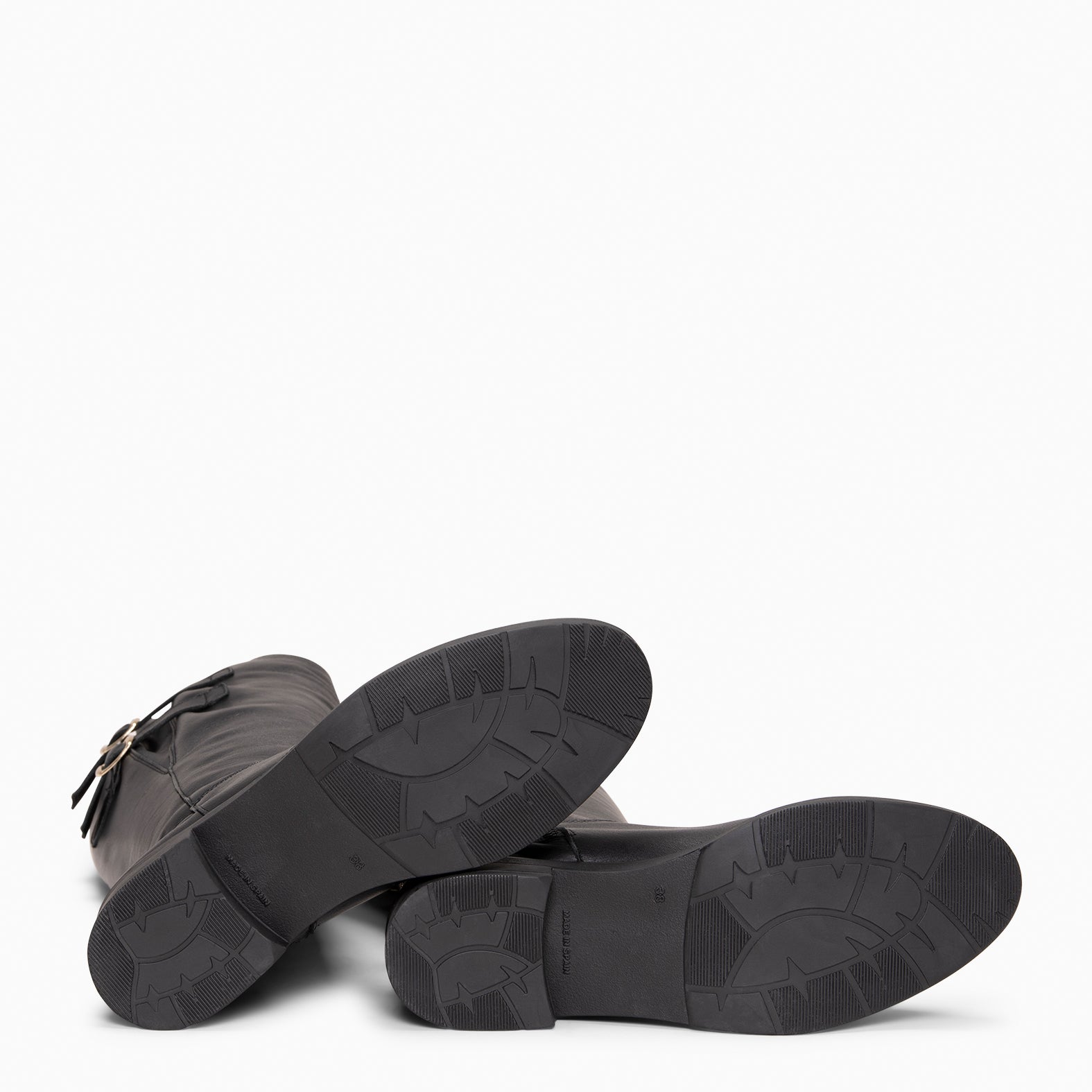 CORK – BLACK napa leather high boot